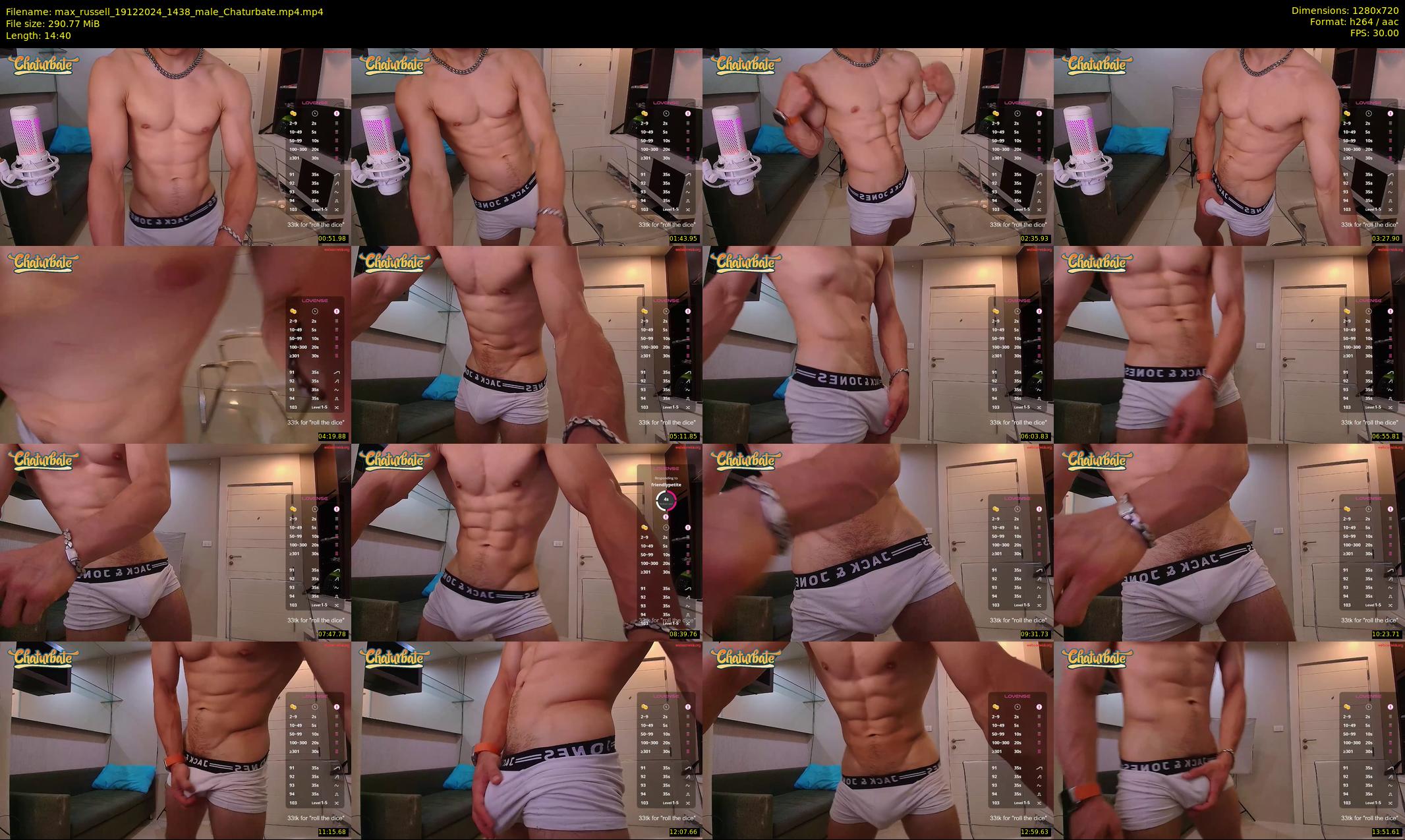 max_russell — 15 minute Chaturbate male cam show recording, 720p, Dec 19, 2024