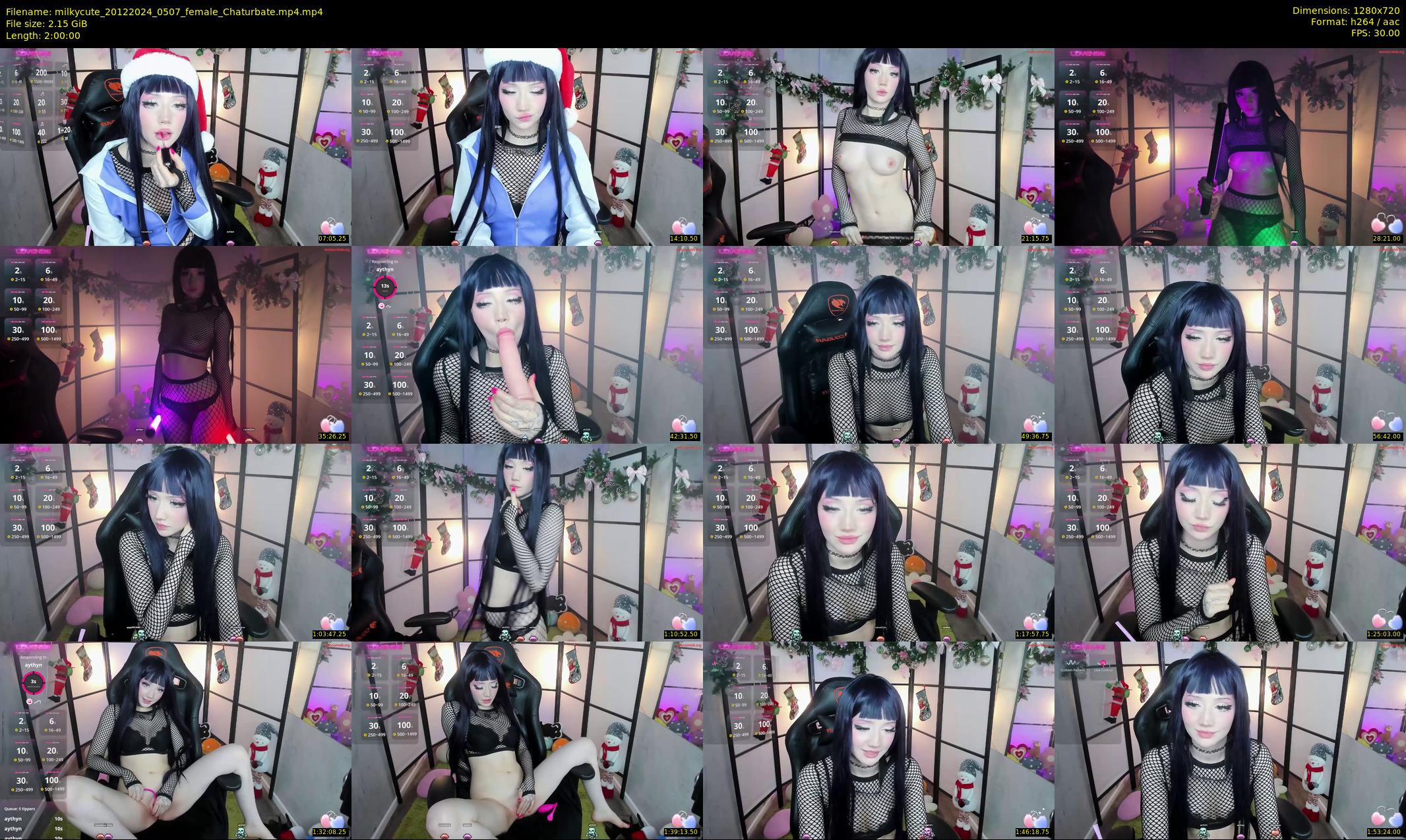 milkycute — 120 minute Chaturbate female cam show recording, 720p, Dec 20, 2024