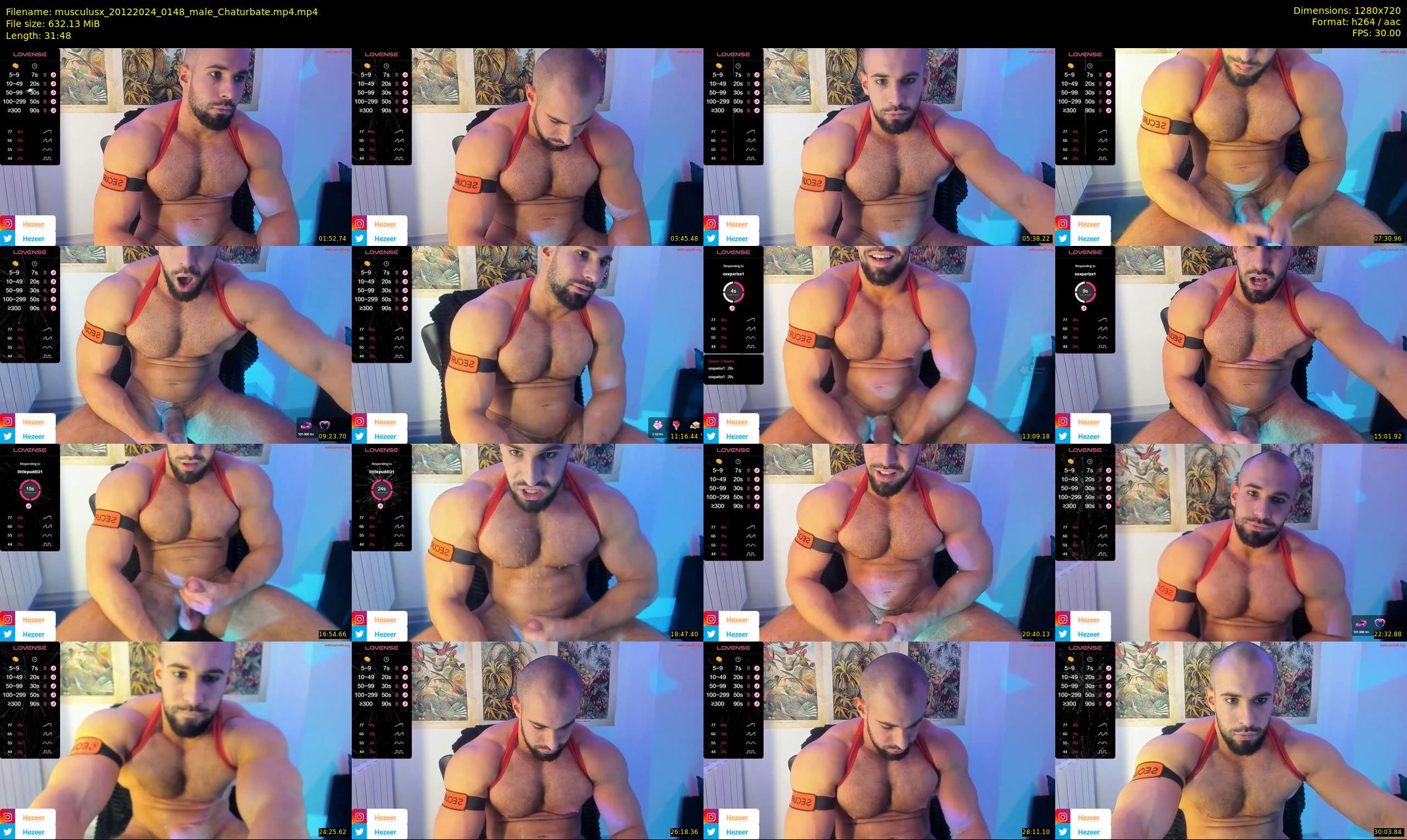 musculusx — 32 minute Chaturbate male cam show recording, 720p, Dec 20, 2024