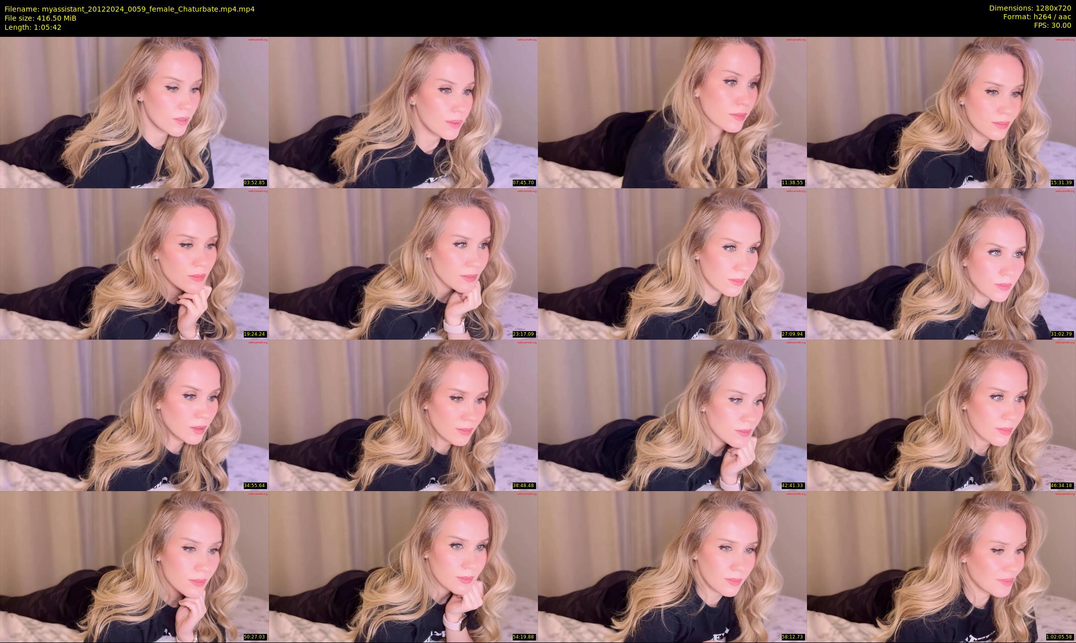 myassistant — 66 minute Chaturbate female cam show recording, 720p, Dec 20, 2024