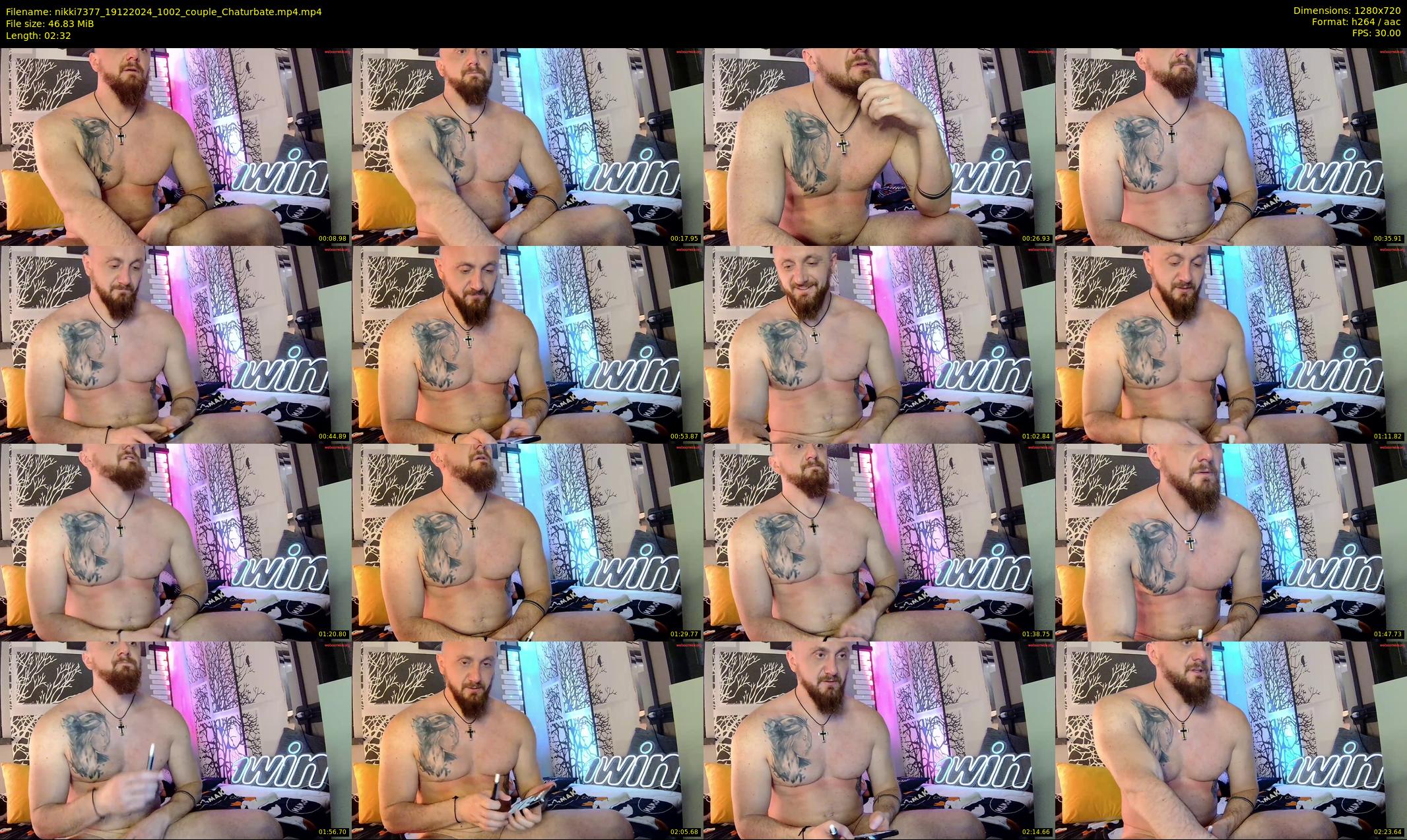 nikki7377 — 3 minute Chaturbate couple cam show recording, 720p, Dec 19, 2024