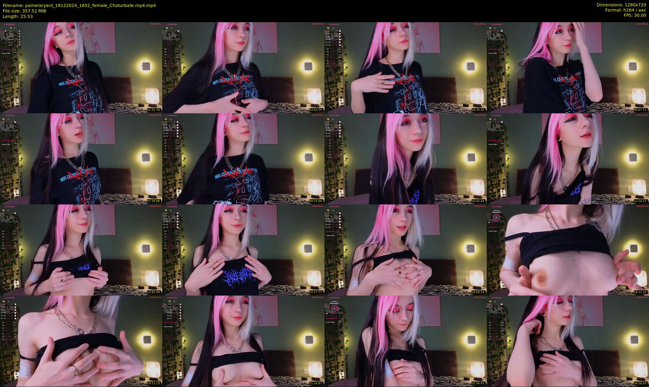 pamelaryant — 26 minute Chaturbate female cam show recording, 720p, Dec 19, 2024