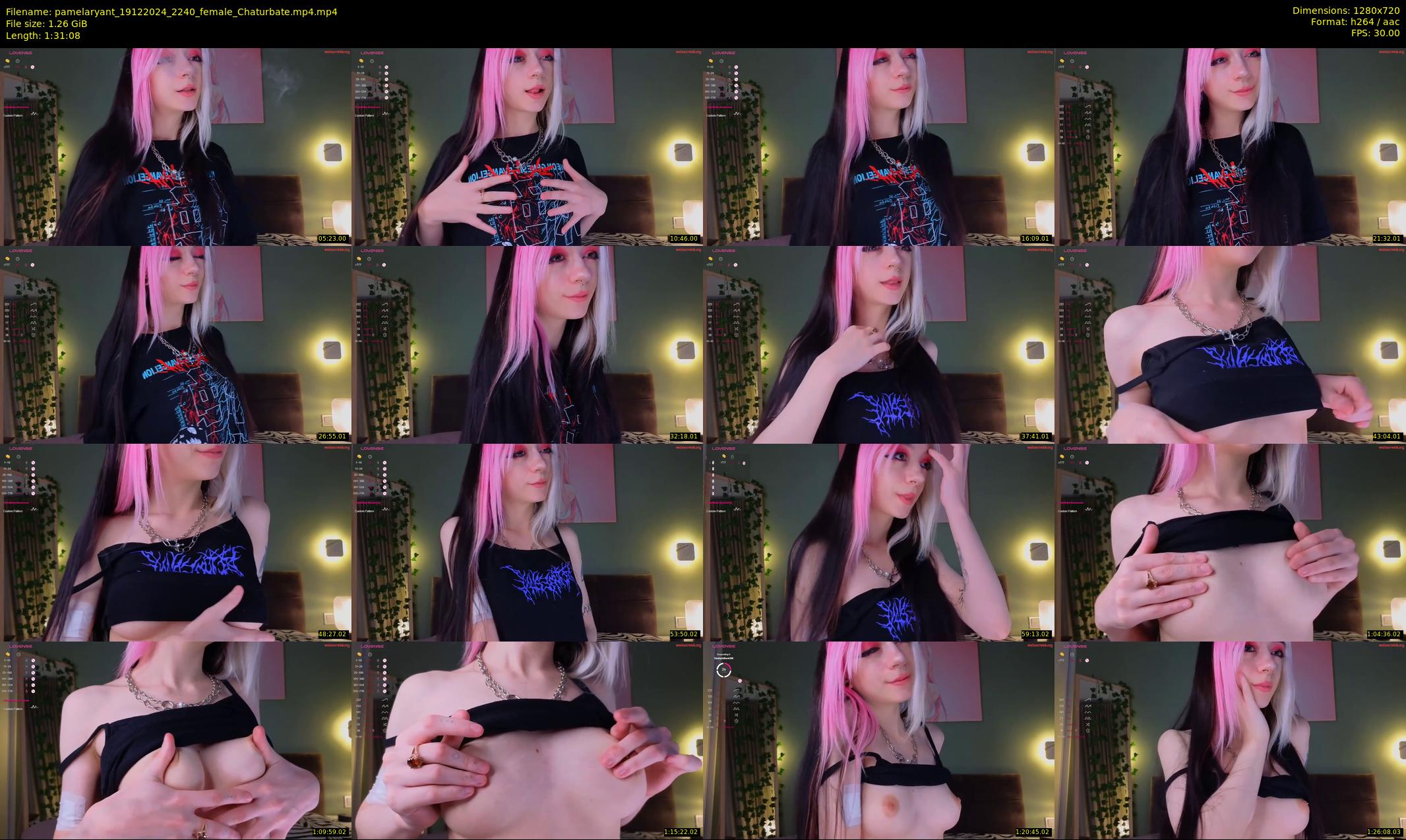 pamelaryant — 92 minute Chaturbate female cam show recording, 720p, Dec 19, 2024