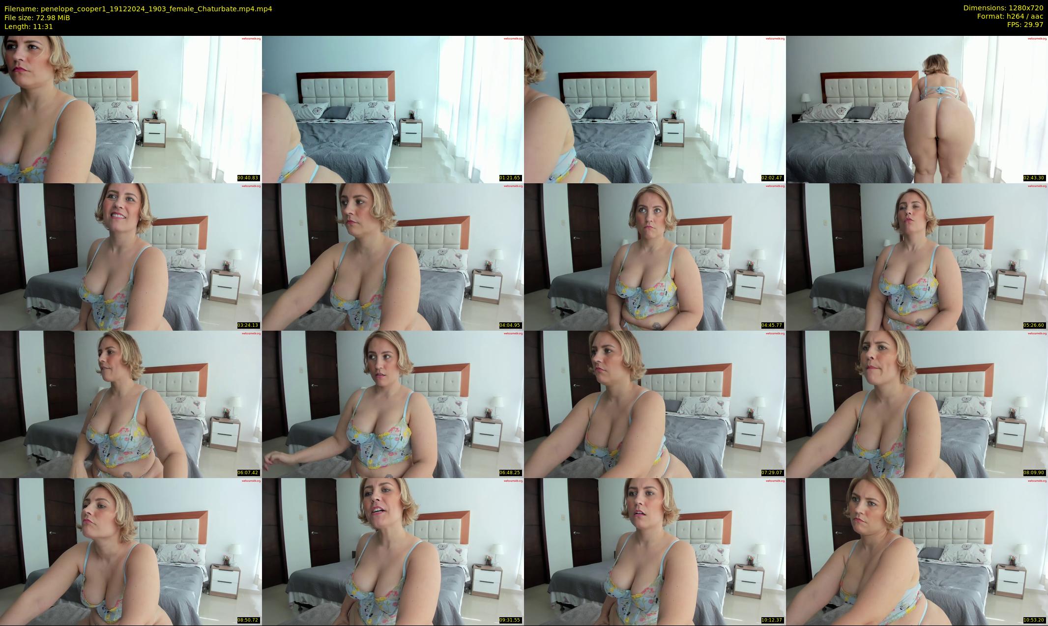 penelope_cooper1 — 12 minute Chaturbate female cam show recording, 720p, Dec 19, 2024