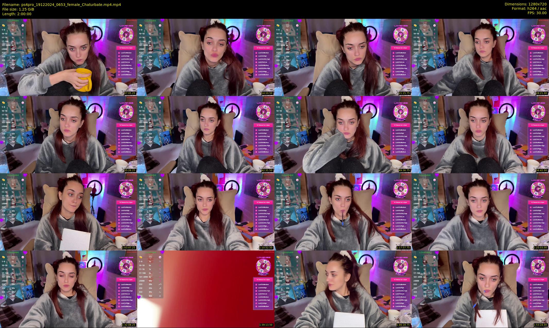 ps4pro — 120 minute Chaturbate female cam show recording, 720p, Dec 19, 2024