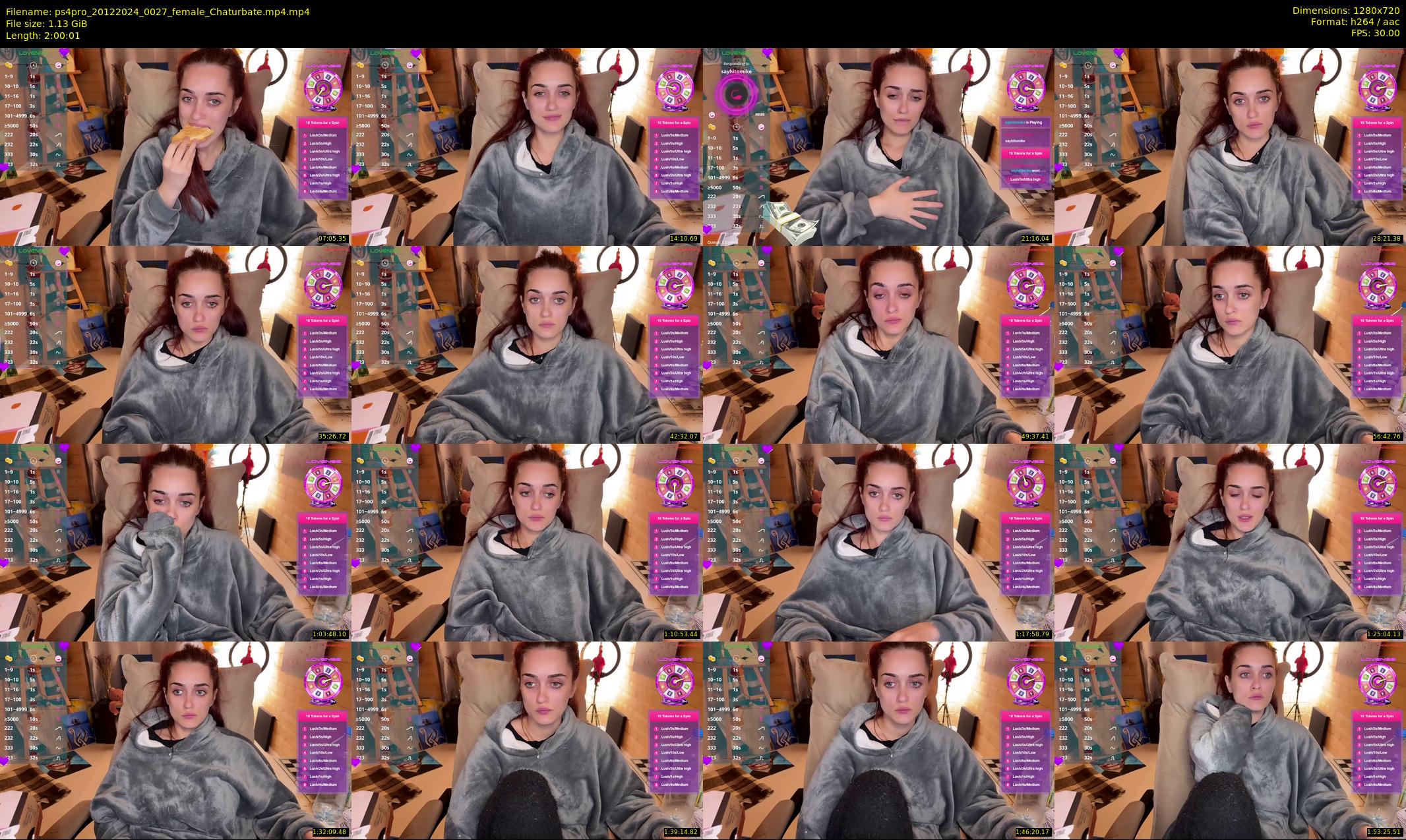 ps4pro — 121 minute Chaturbate female cam show recording, 720p, Dec 20, 2024