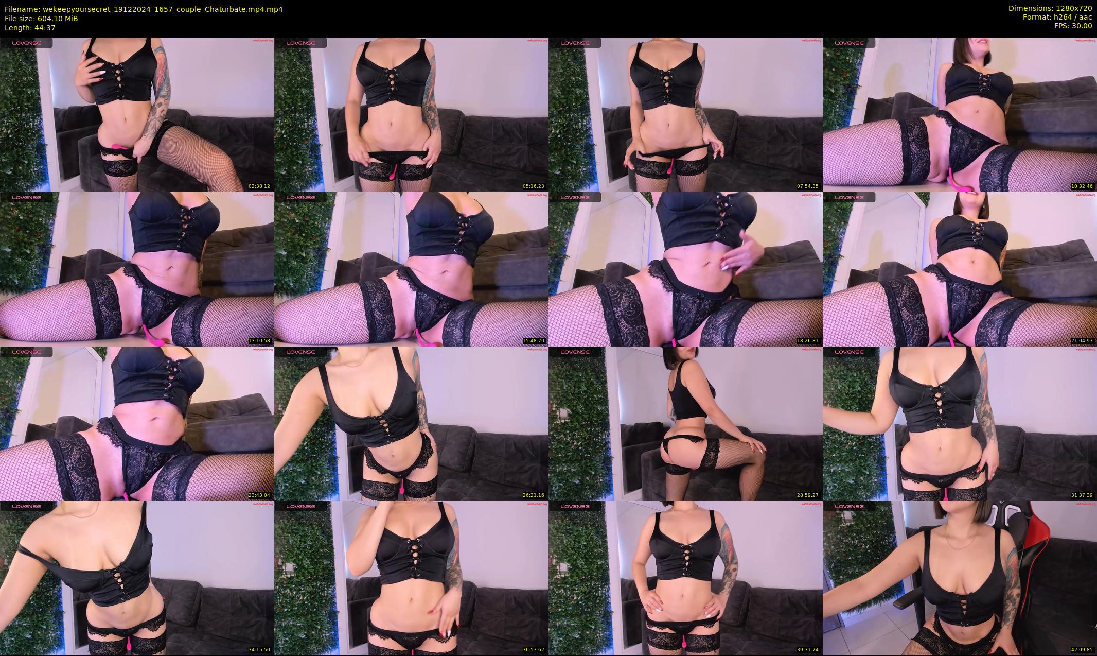 wekeepyoursecret — 45 minute Chaturbate couple cam show recording, 720p, Dec 19, 2024