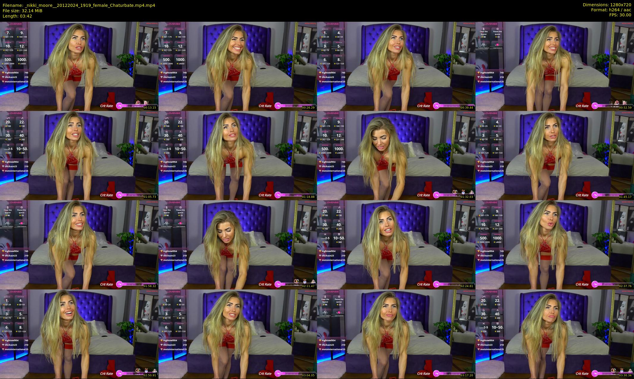 _nikki_moore_ — 4 minute Chaturbate female cam show recording, 720p, Dec 20, 2024