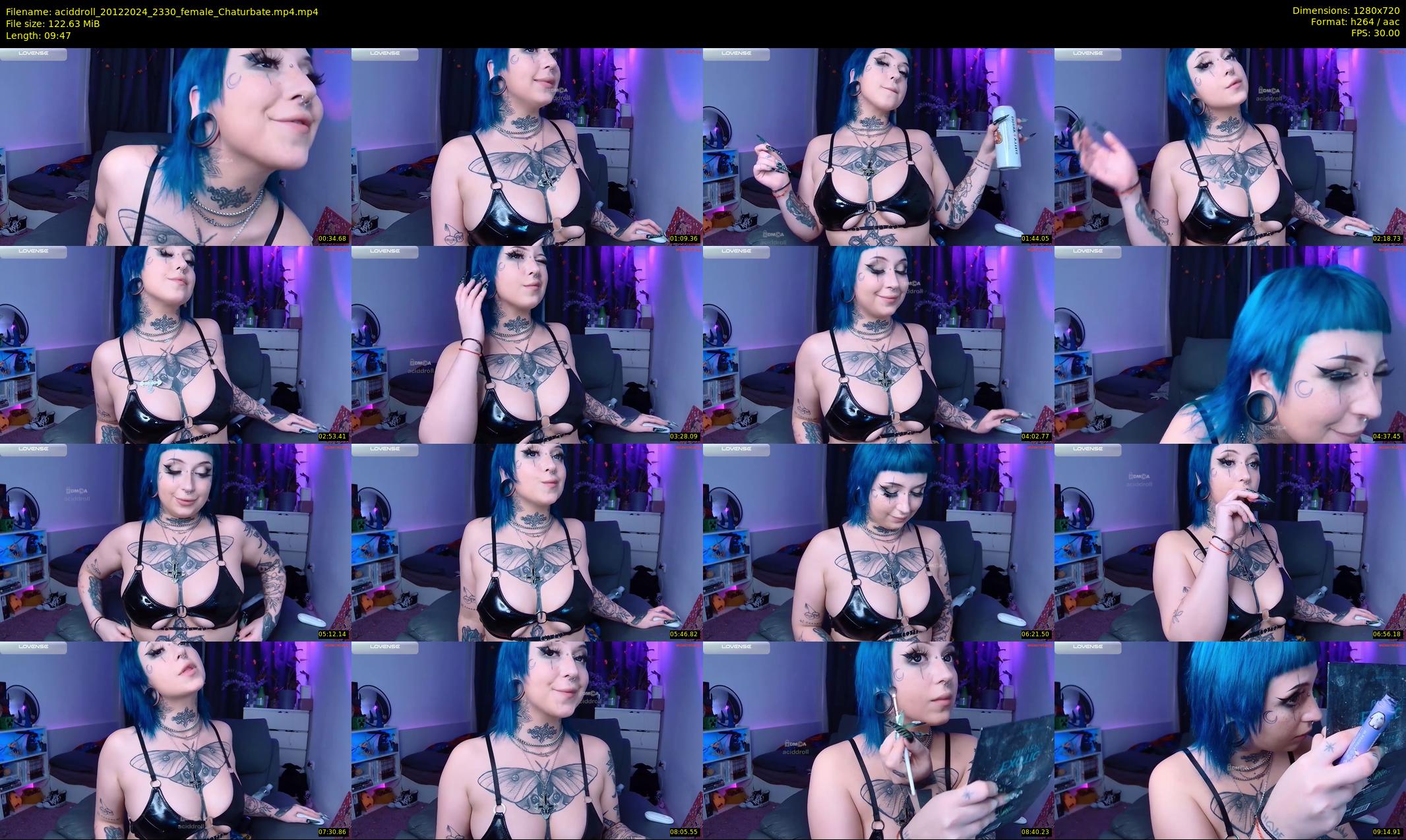 aciddroll — 10 minute Chaturbate female cam show recording, 720p, Dec 20, 2024