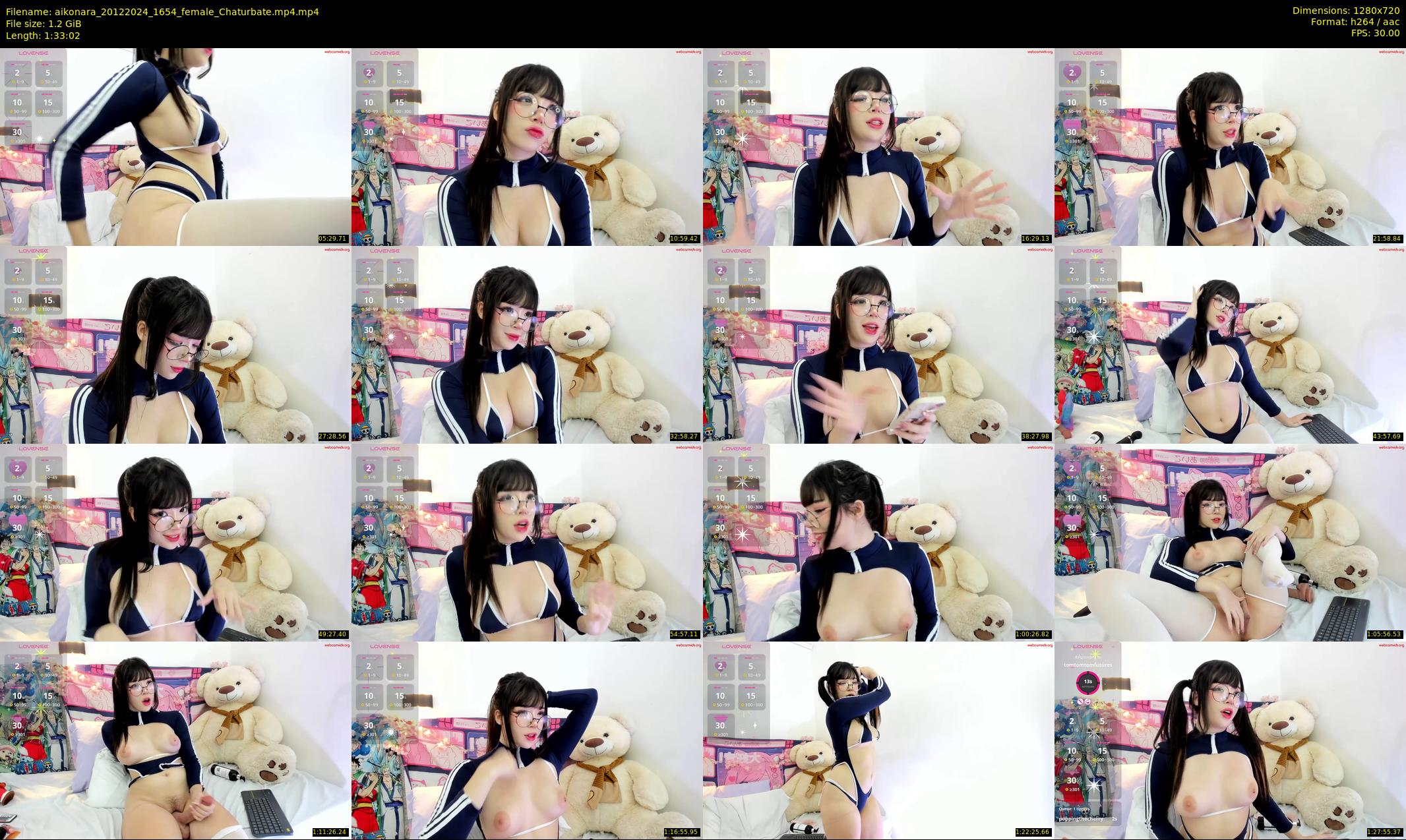 aikonara — 94 minute Chaturbate female cam show recording, 720p, Dec 20, 2024