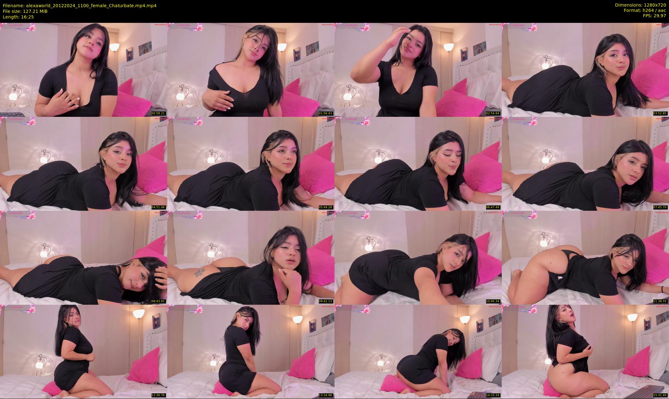 alexaworld — 17 minute Chaturbate female cam show recording, 720p, Dec 20, 2024