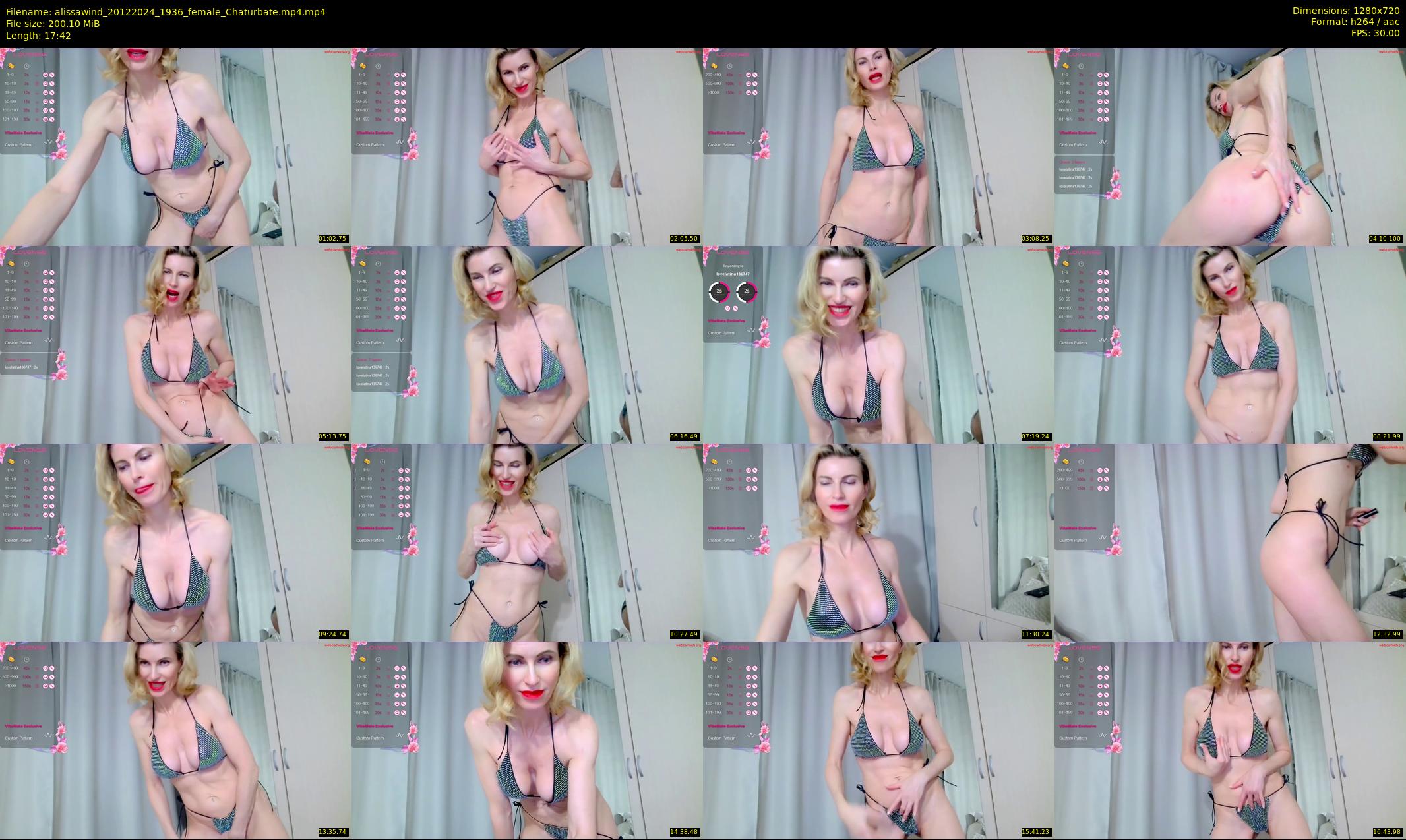 alissawind — 18 minute Chaturbate female cam show recording, 720p, Dec 20, 2024