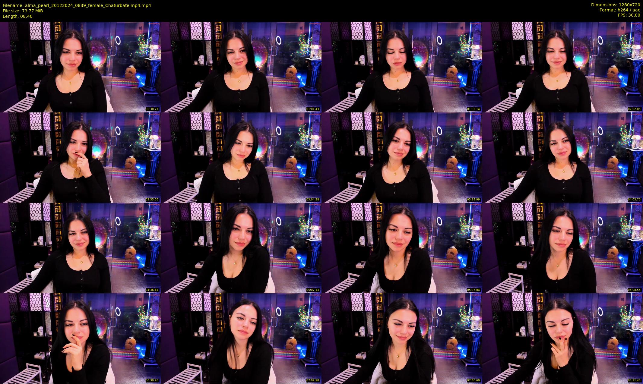 alma_pearl — 9 minute Chaturbate female cam show recording, 720p, Dec 20, 2024