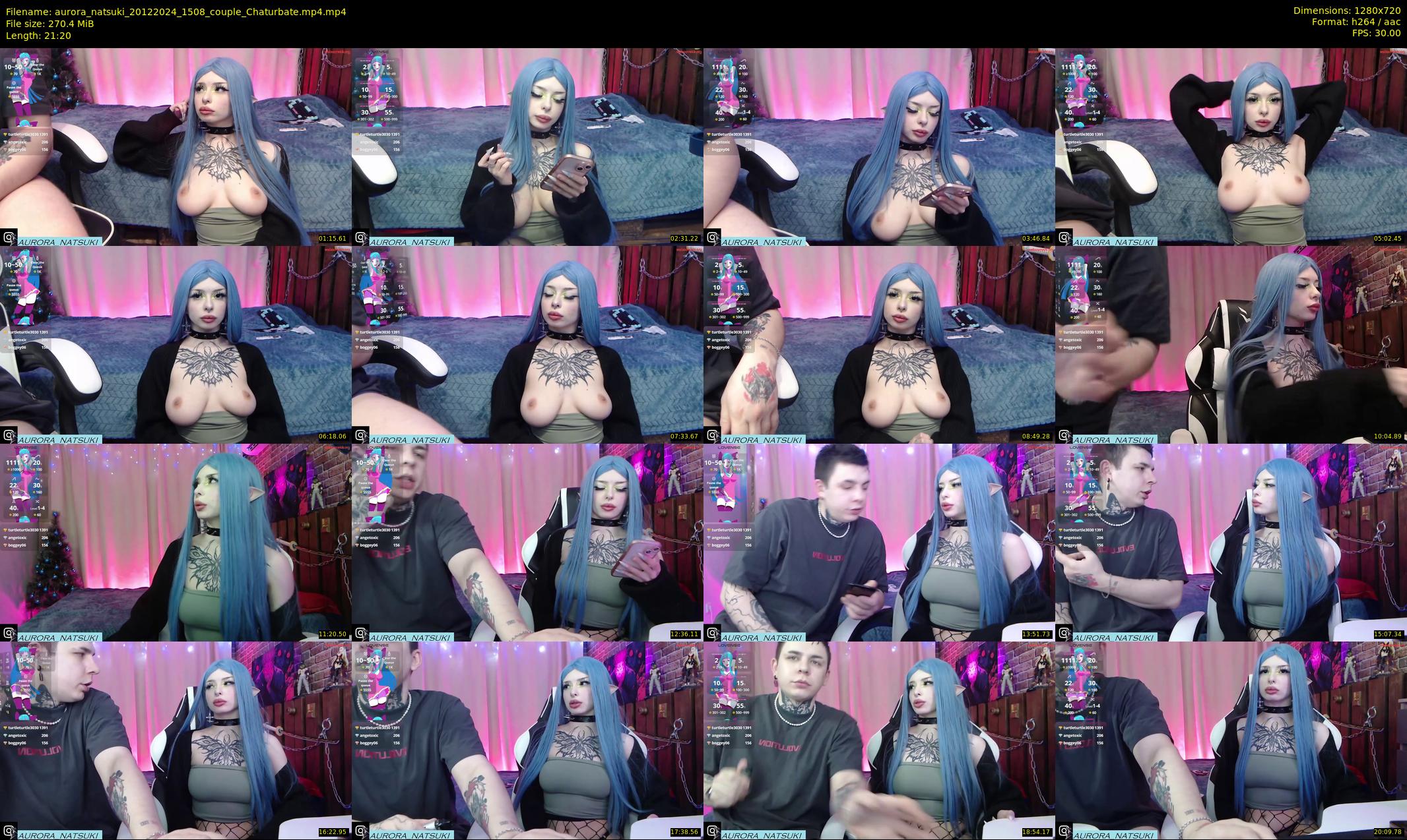 aurora_natsuki — 22 minute Chaturbate couple cam show recording, 720p, Dec 20, 2024