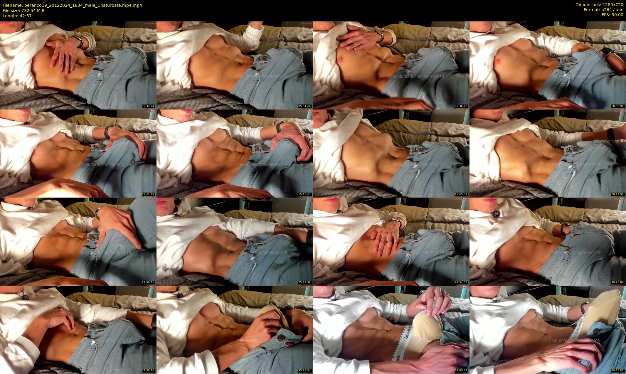 beranco19 — 43 minute Chaturbate male cam show recording, 720p, Dec 20, 2024