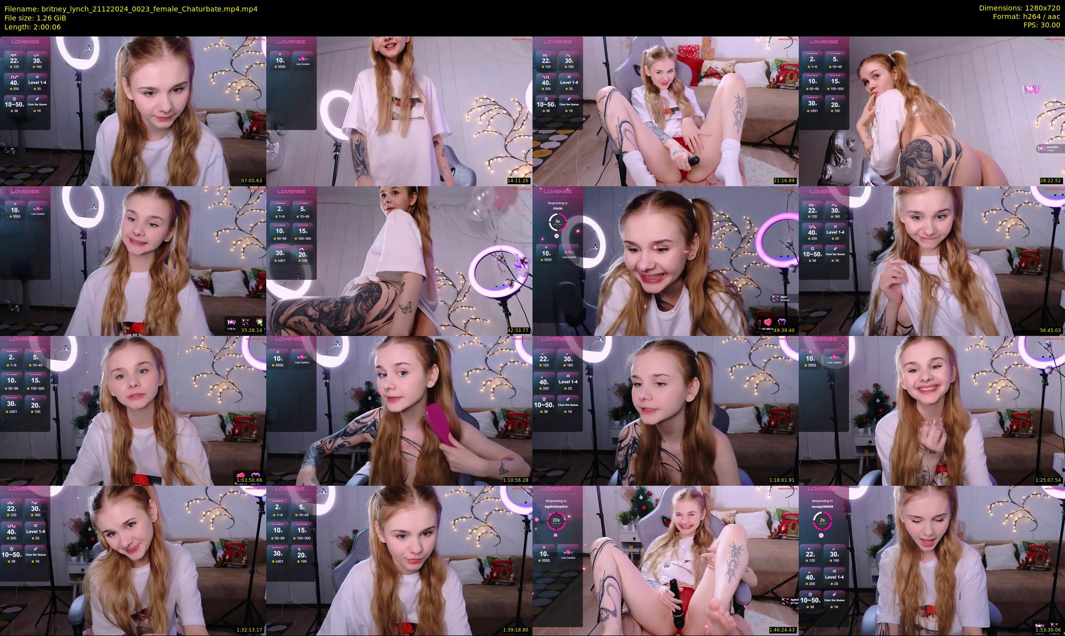 britney_lynch — 121 minute Chaturbate female cam show recording, 720p, Dec 21, 2024