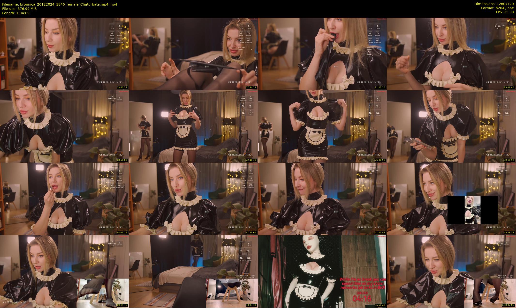 bronnica — 65 minute Chaturbate female cam show recording, 720p, Dec 20, 2024