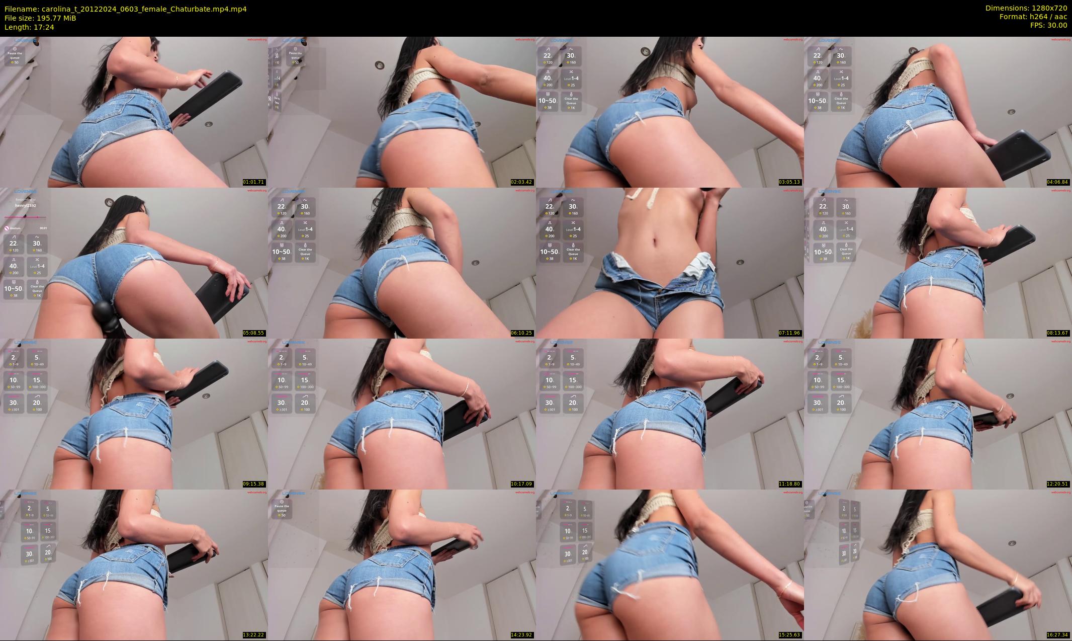 carolina_t — 18 minute Chaturbate female cam show recording, 720p, Dec 20, 2024