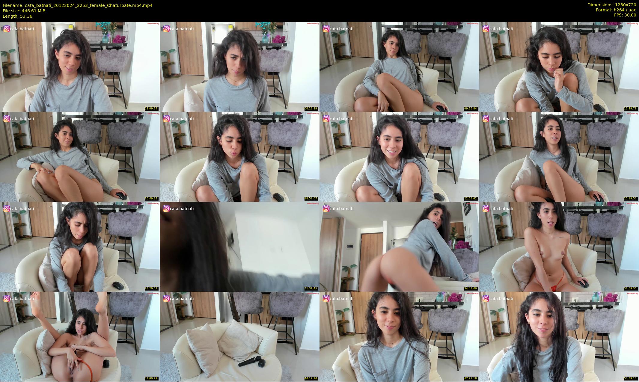 cata_batnati — 54 minute Chaturbate female cam show recording, 720p, Dec 20, 2024
