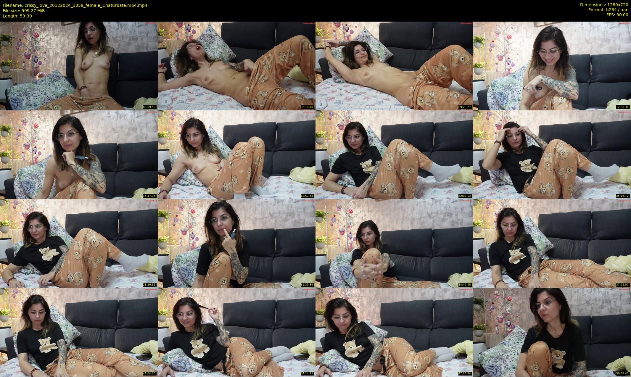 crissy_love — 54 minute Chaturbate female cam show recording, 720p, Dec 20, 2024