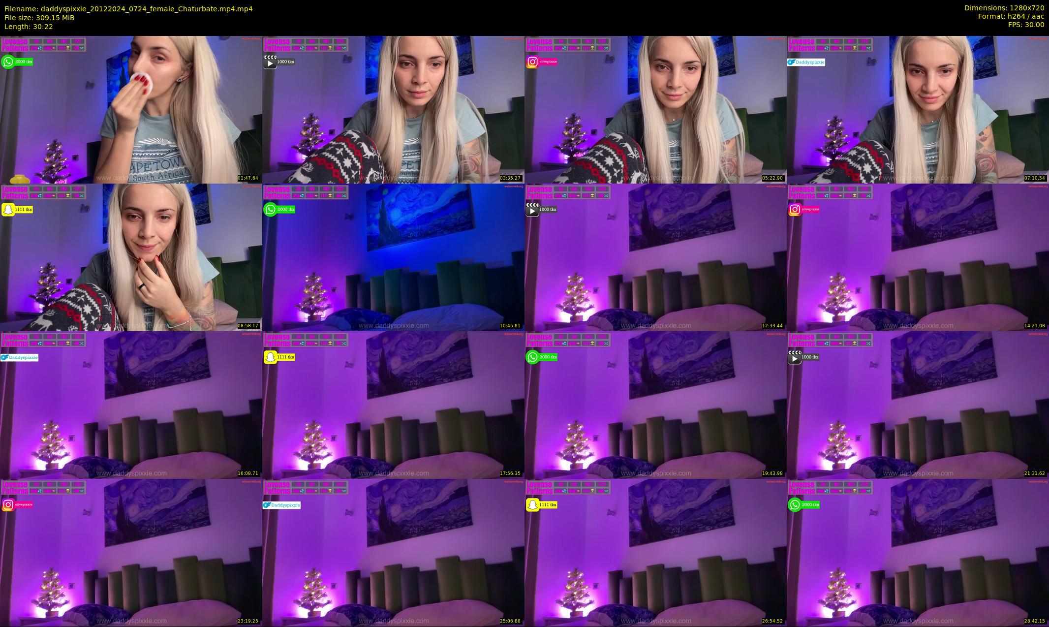 daddyspixxie — 31 minute Chaturbate female cam show recording, 720p, Dec 20, 2024