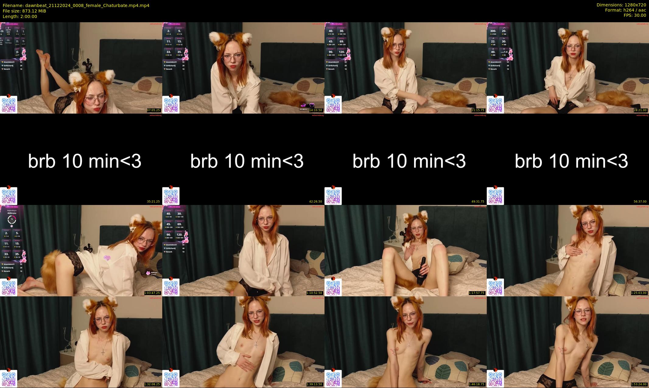 dawnbeat — 120 minute Chaturbate female cam show recording, 720p, Dec 21, 2024