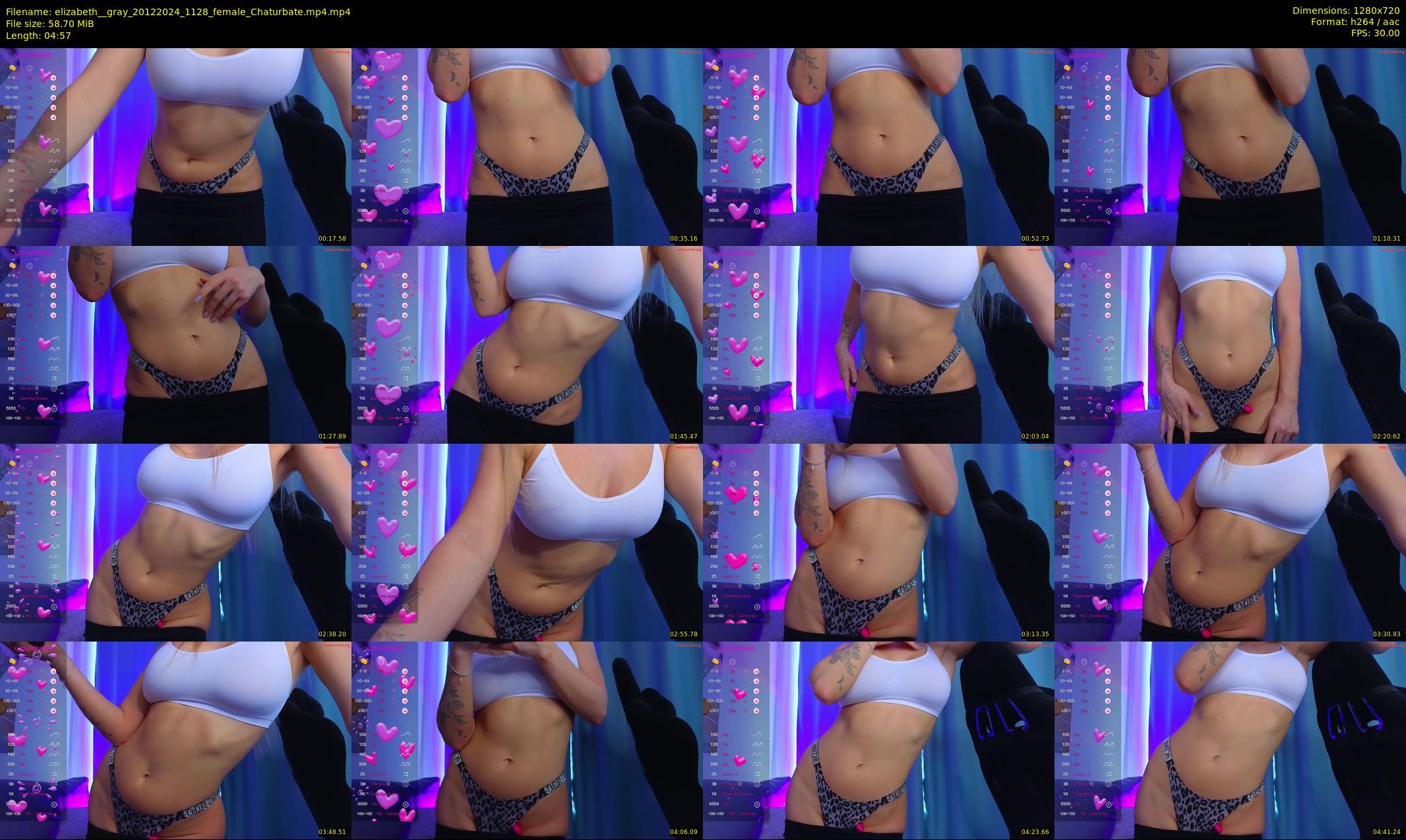 elizabeth__gray — 5 minute Chaturbate female cam show recording, 720p, Dec 20, 2024