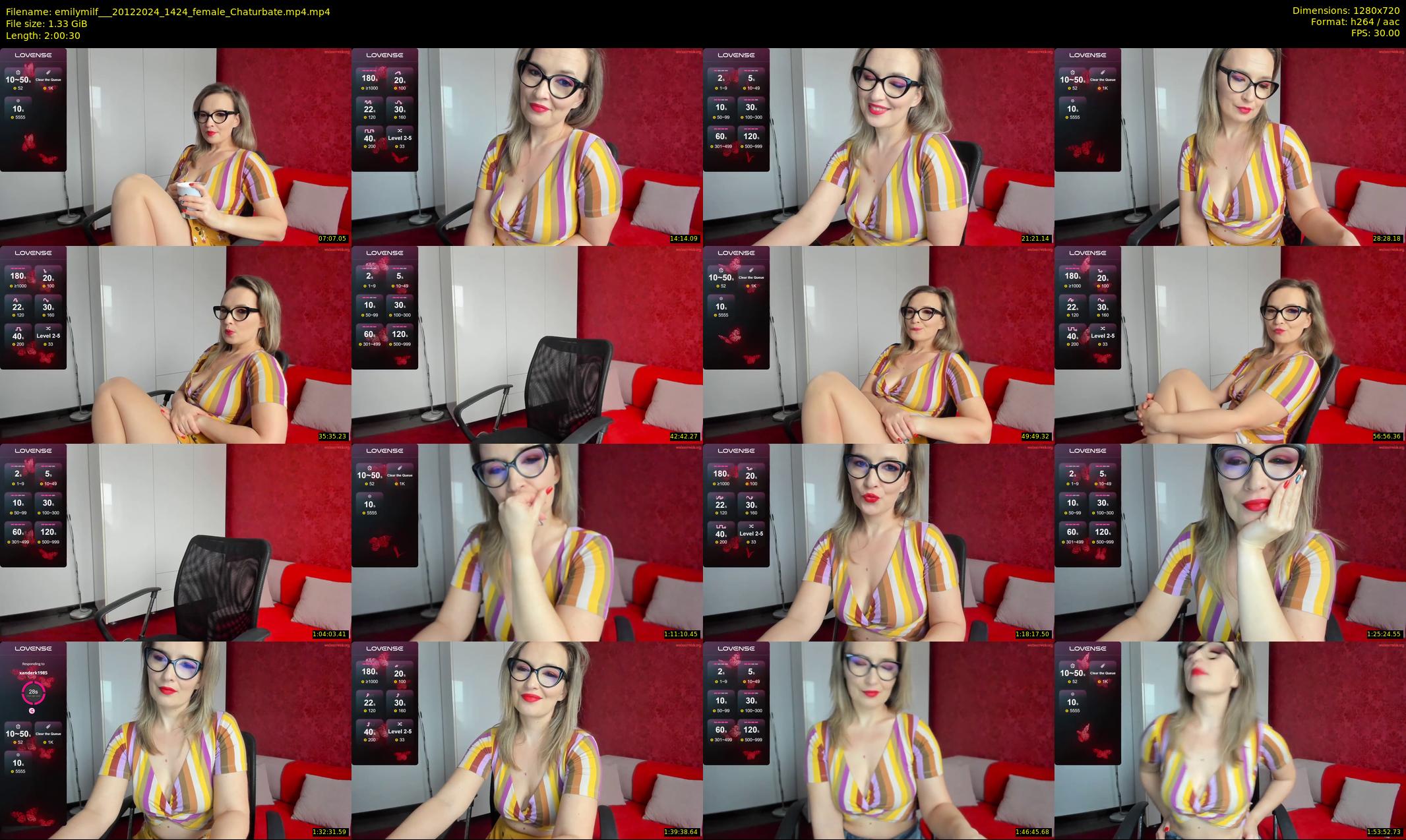 emilymilf__ — 121 minute Chaturbate female cam show recording, 720p, Dec 20, 2024