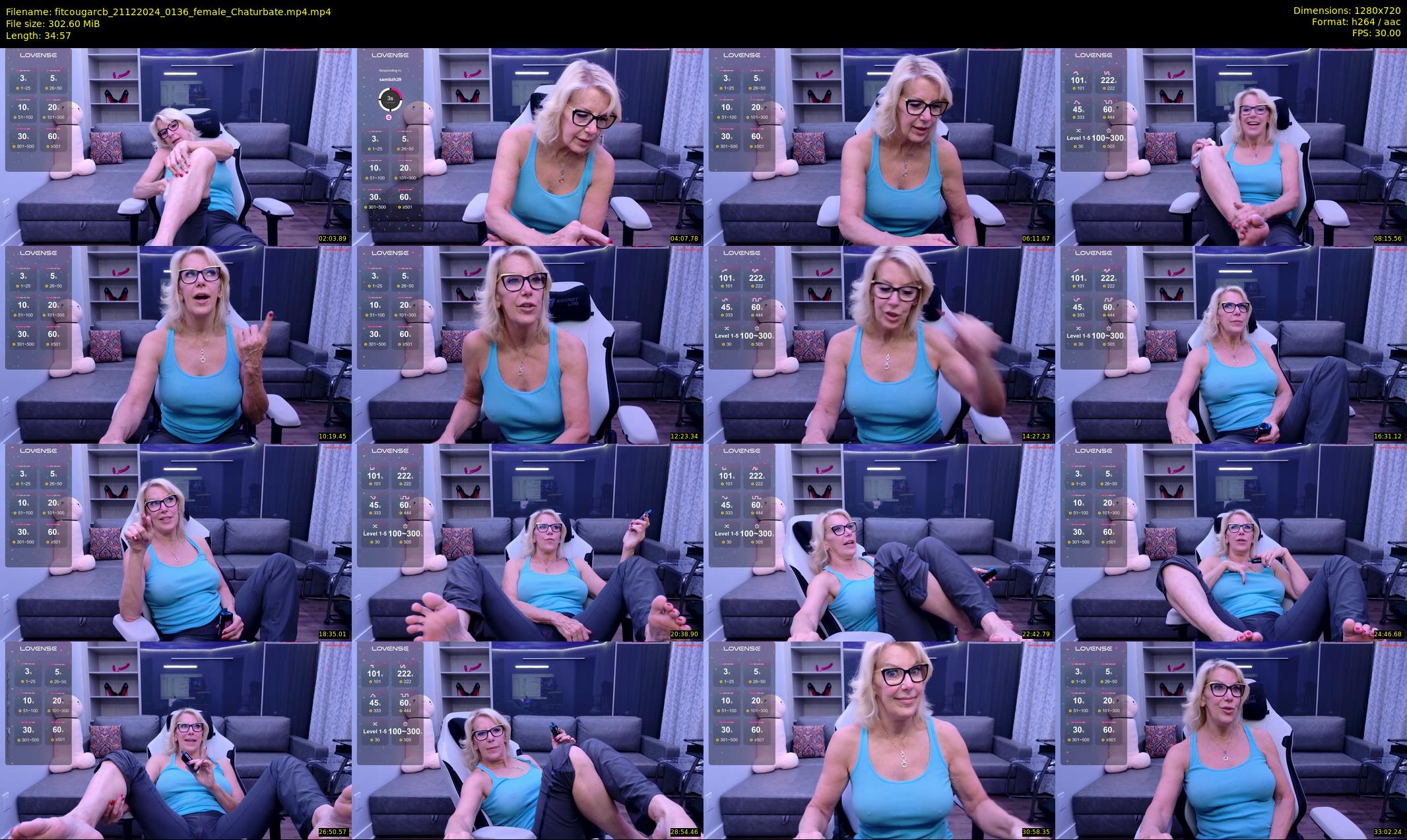 fitcougarcb — 35 minute Chaturbate female cam show recording, 720p, Dec 21, 2024