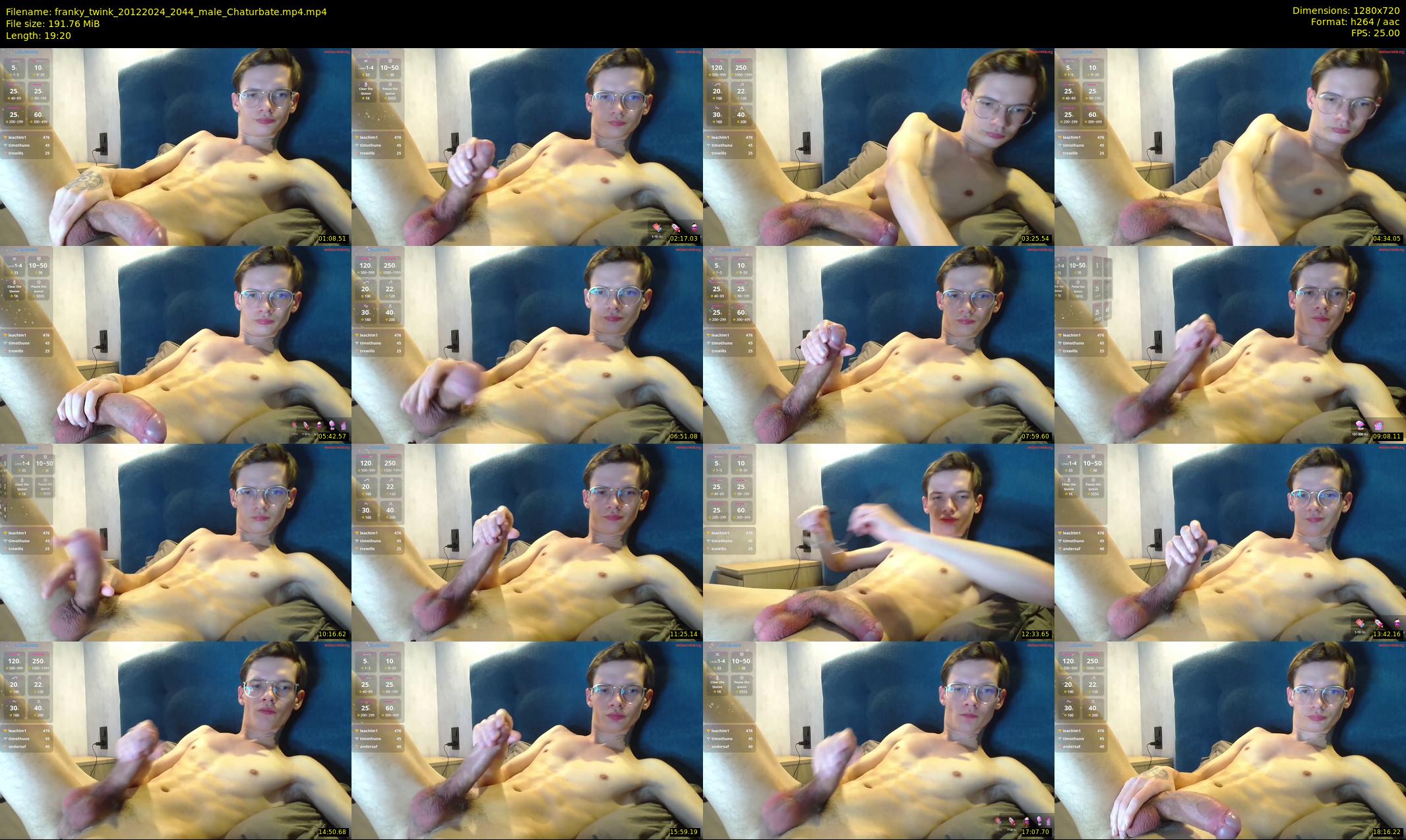 franky_twink — 20 minute Chaturbate male cam show recording, 720p, Dec 20, 2024