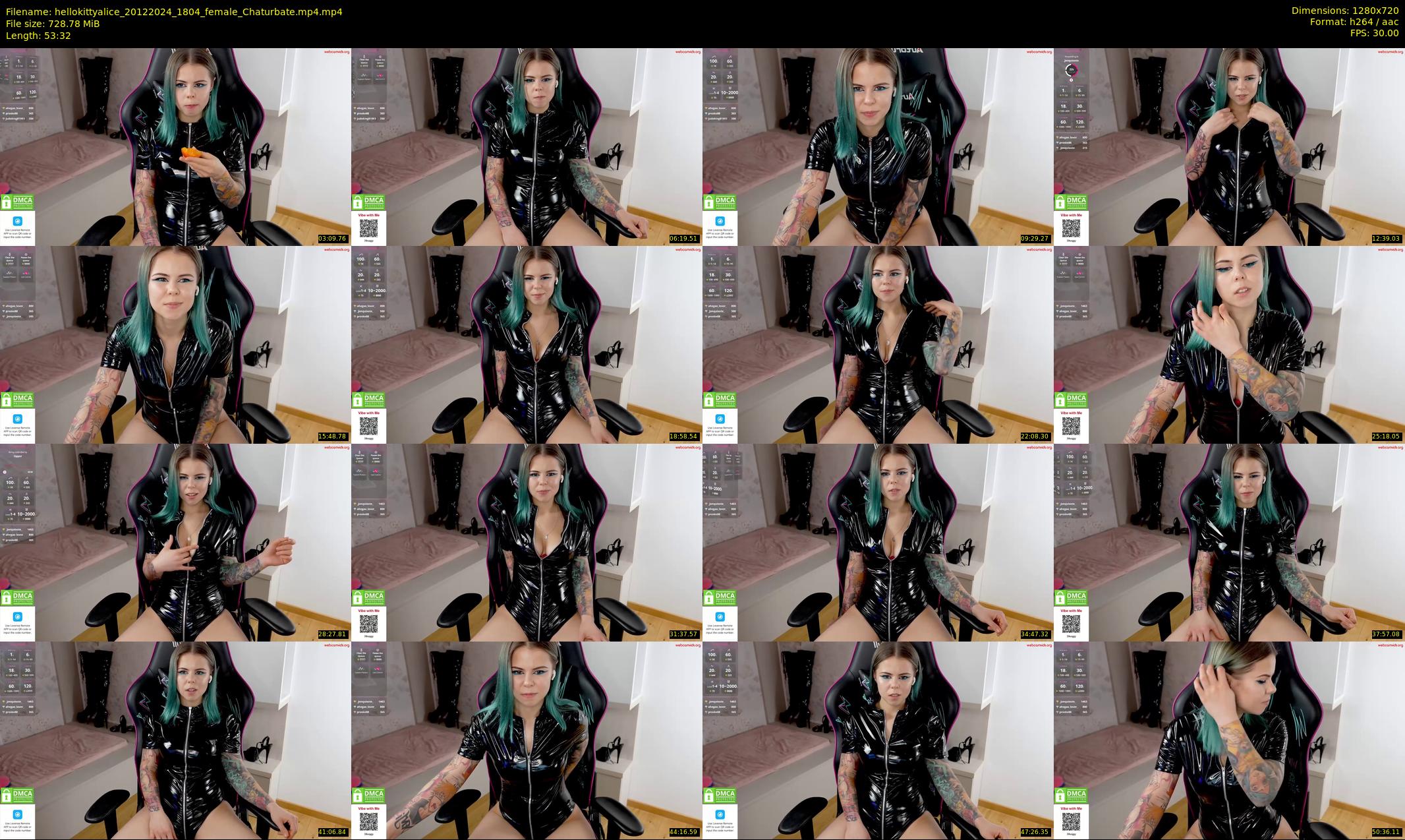 hellokittyalice — 54 minute Chaturbate female cam show recording, 720p, Dec 20, 2024