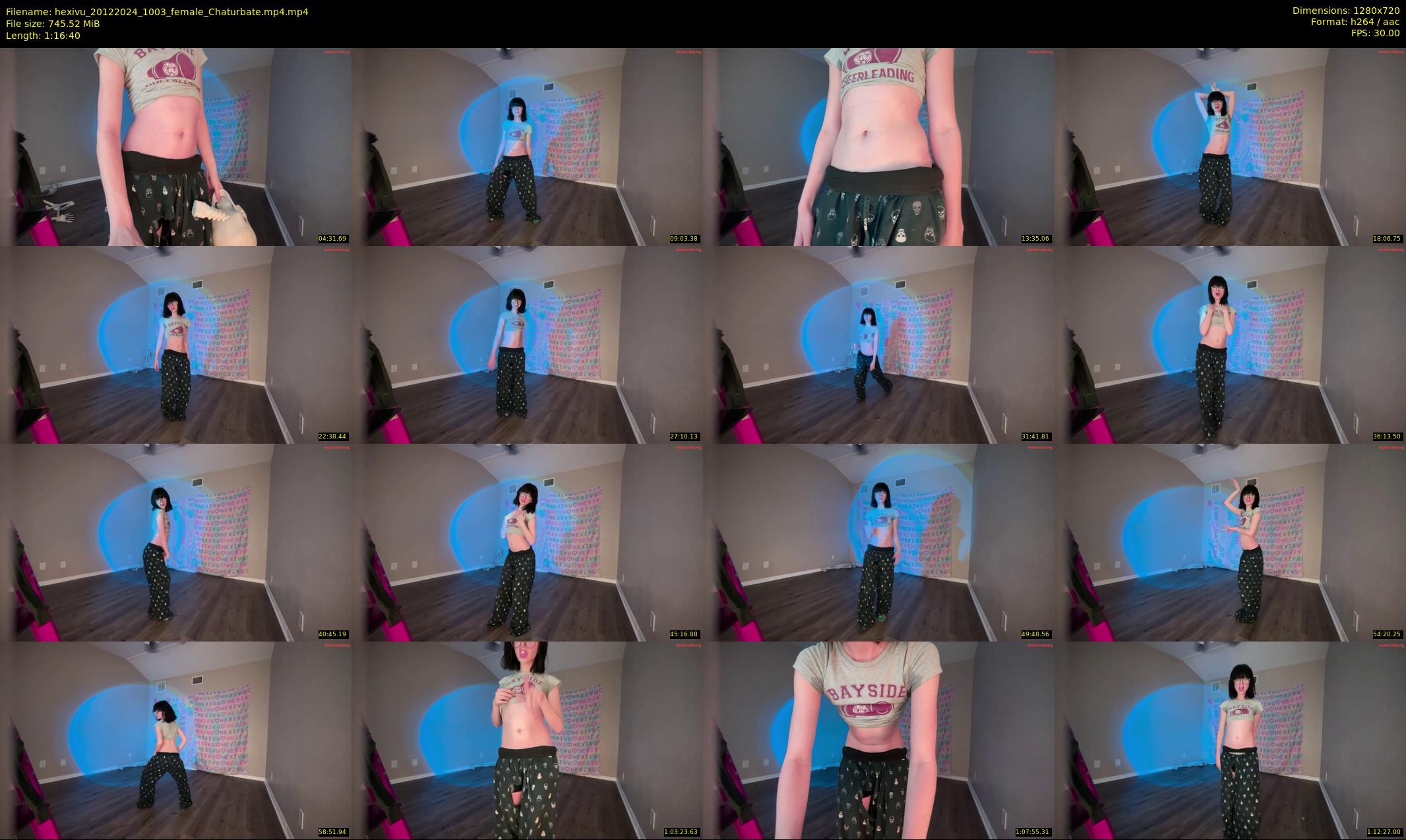 hexivu — 77 minute Chaturbate female cam show recording, 720p, Dec 20, 2024