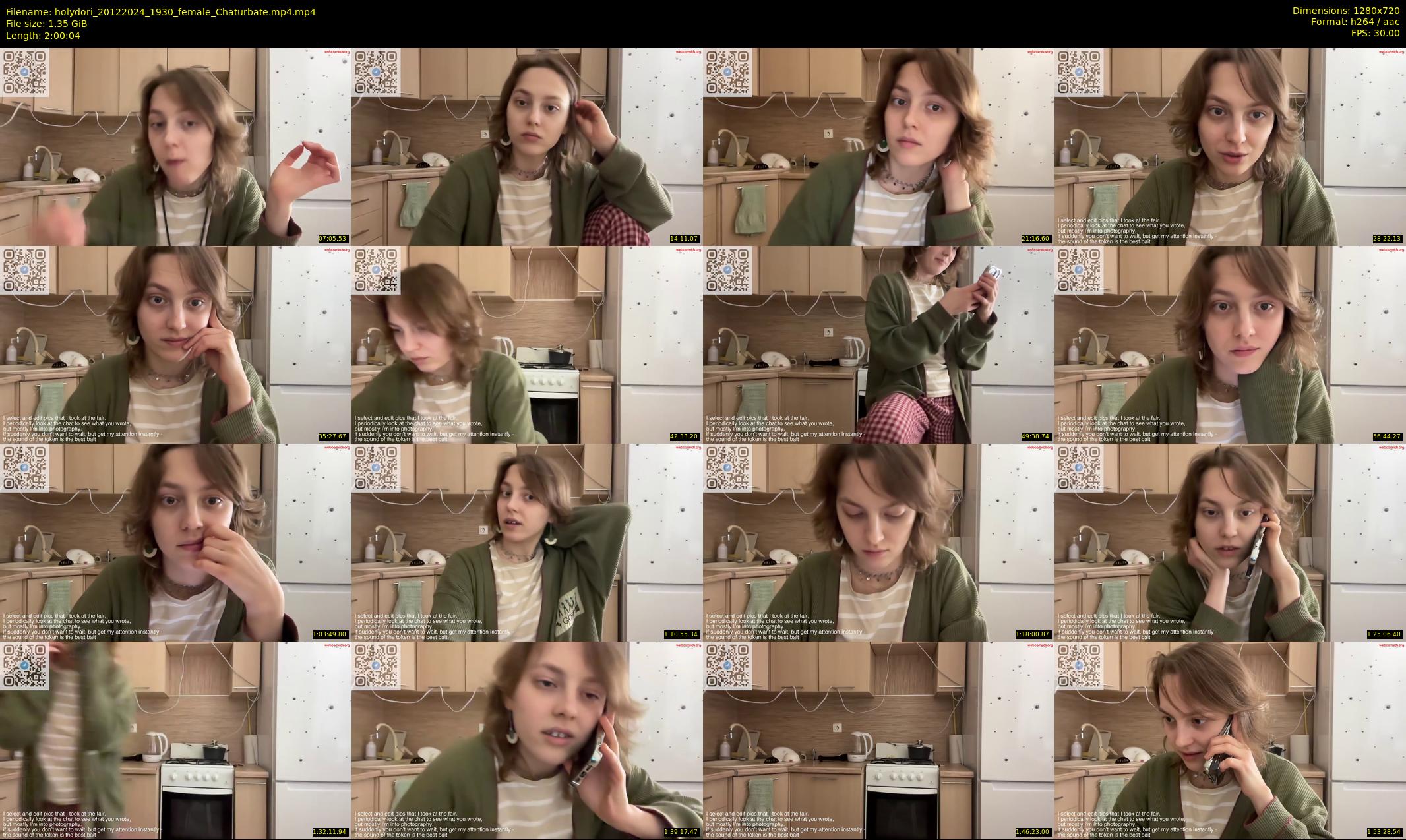 holydori — 121 minute Chaturbate female cam show recording, 720p, Dec 20, 2024