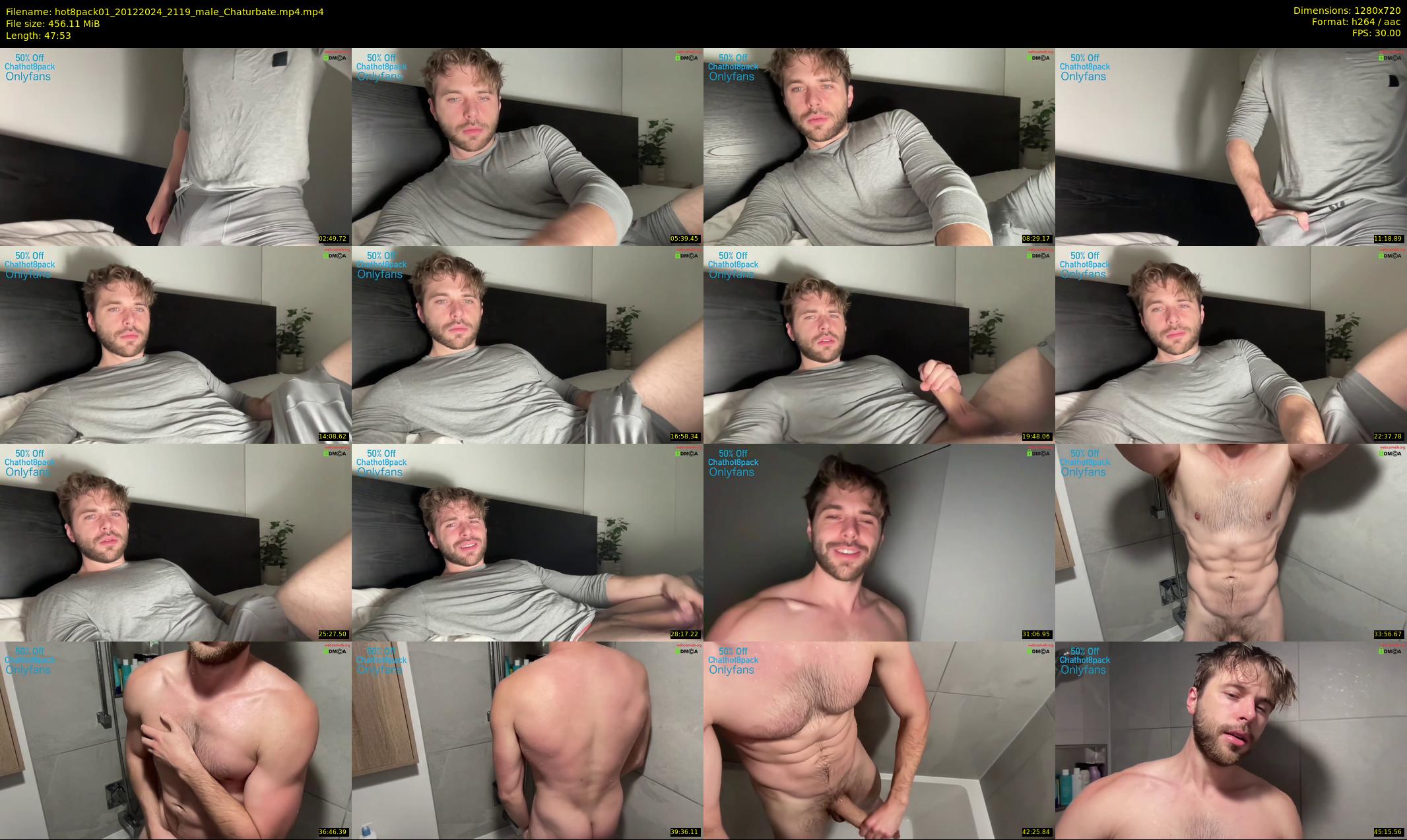 hot8pack01 — 48 minute Chaturbate male cam show recording, 720p, Dec 20, 2024