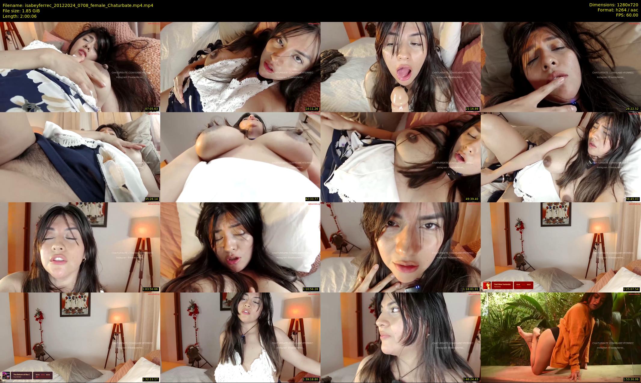 isabeyferrec — 121 minute Chaturbate female cam show recording, 720p, Dec 20, 2024