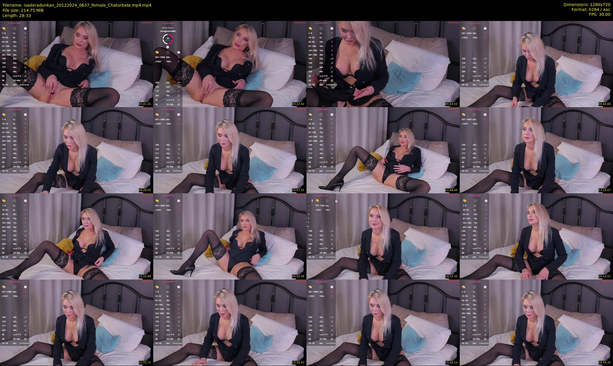 isadoradunkan — 29 minute Chaturbate female cam show recording, 720p, Dec 20, 2024