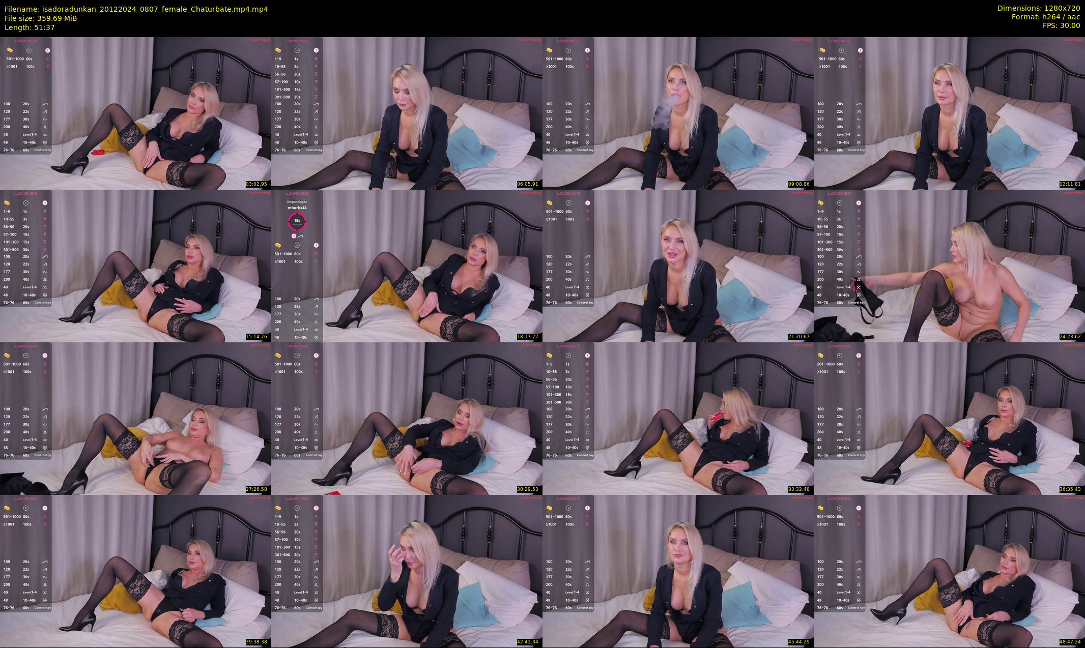 isadoradunkan — 52 minute Chaturbate female cam show recording, 720p, Dec 20, 2024