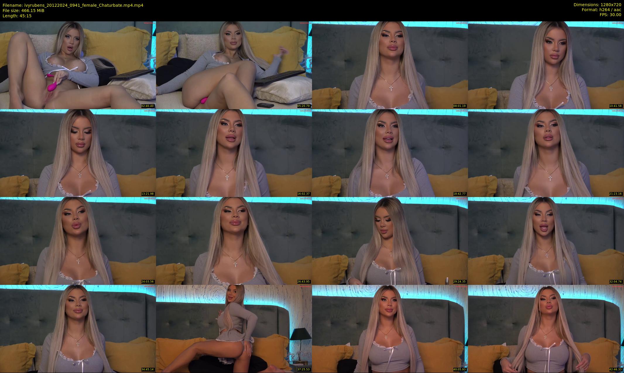 ivyrubens — 46 minute Chaturbate female cam show recording, 720p, Dec 20, 2024