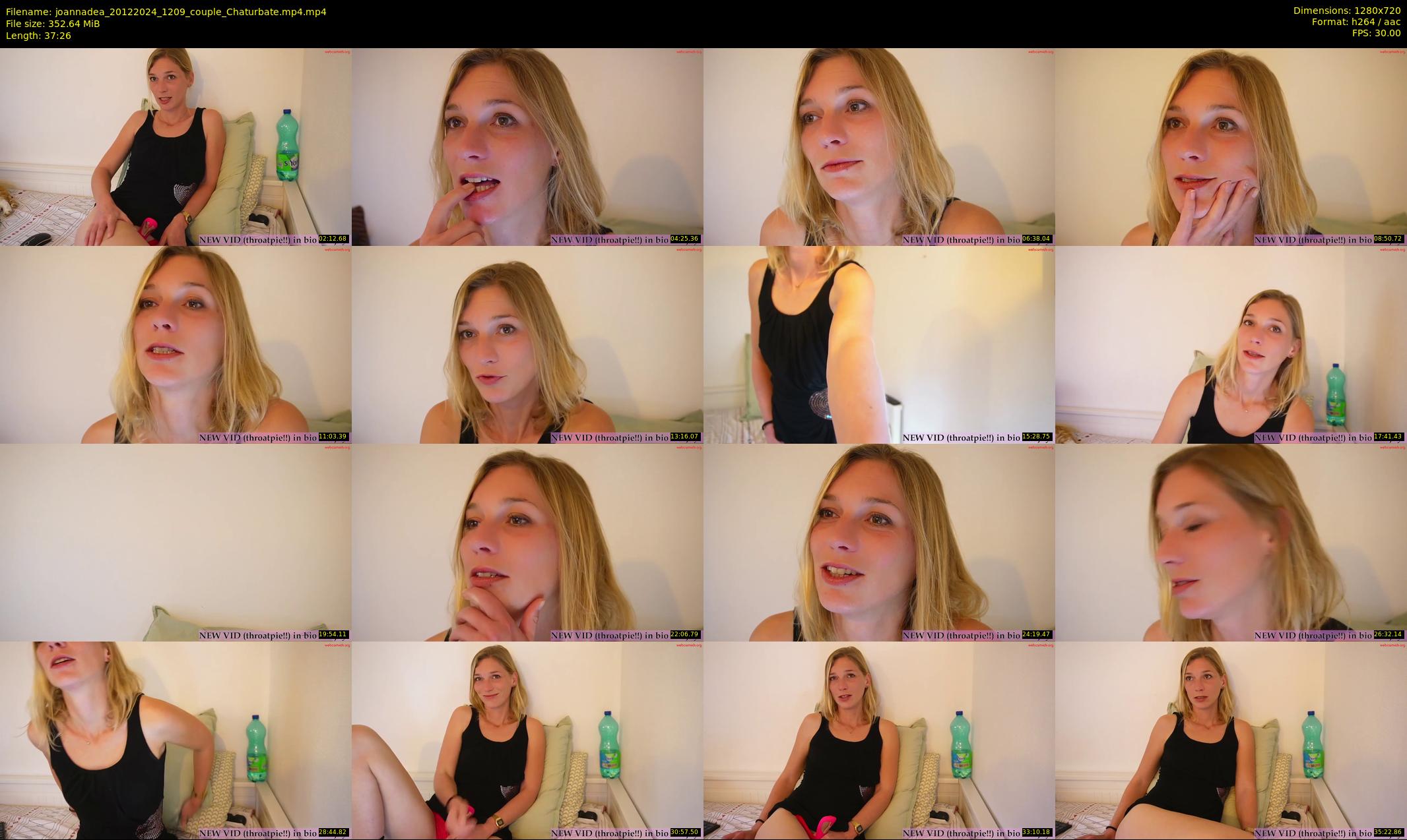 joannadea — 38 minute Chaturbate female cam show recording, 720p, Dec 20, 2024