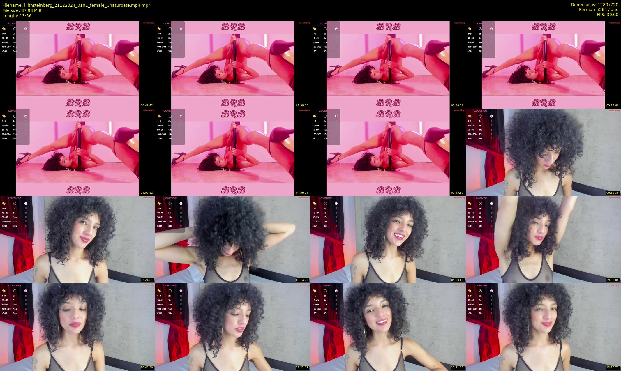 lilithsteinberg — 14 minute Chaturbate female cam show recording, 720p, Dec 21, 2024
