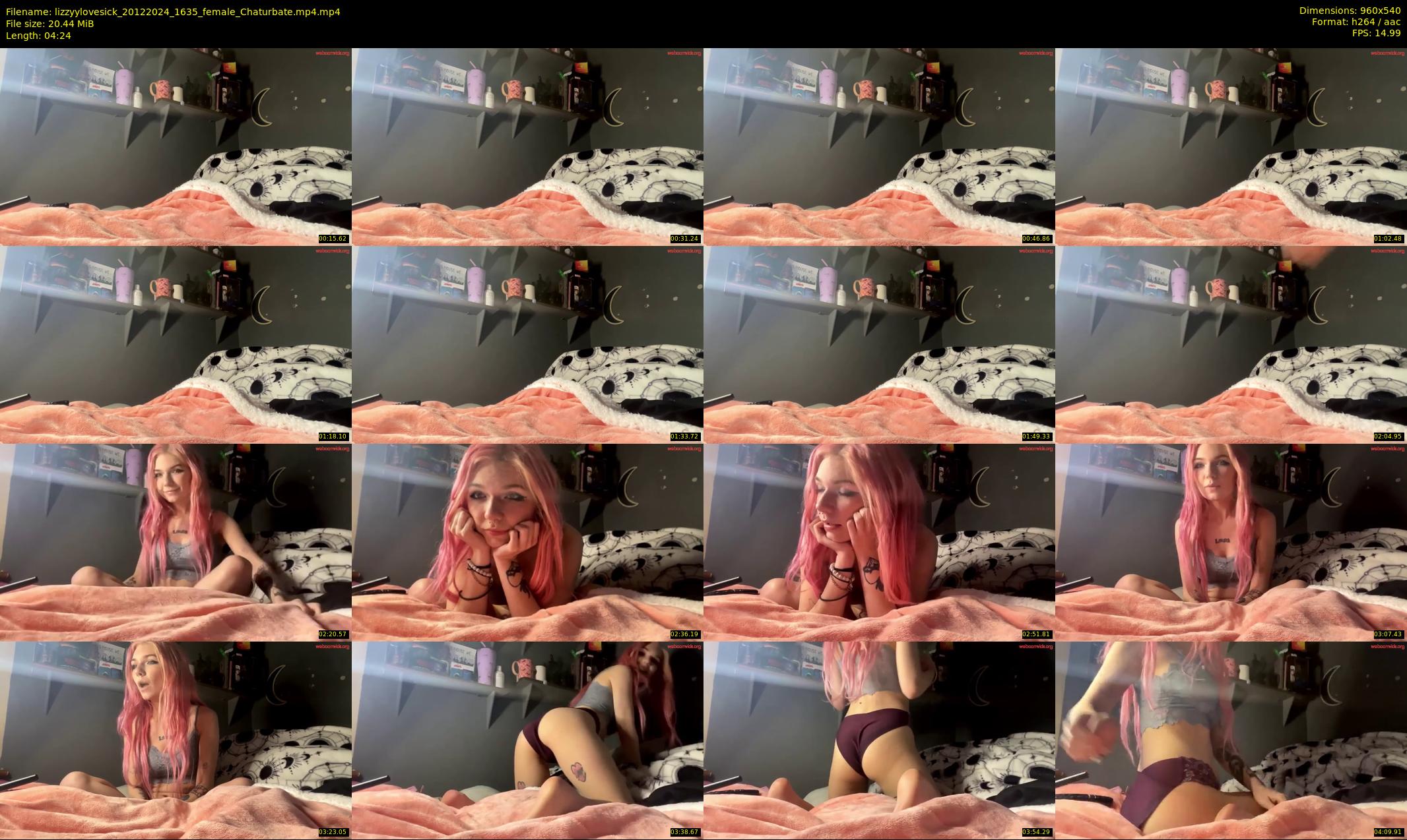 lizzyylovesick — 5 minute Chaturbate female cam show recording, 480p, Dec 20, 2024