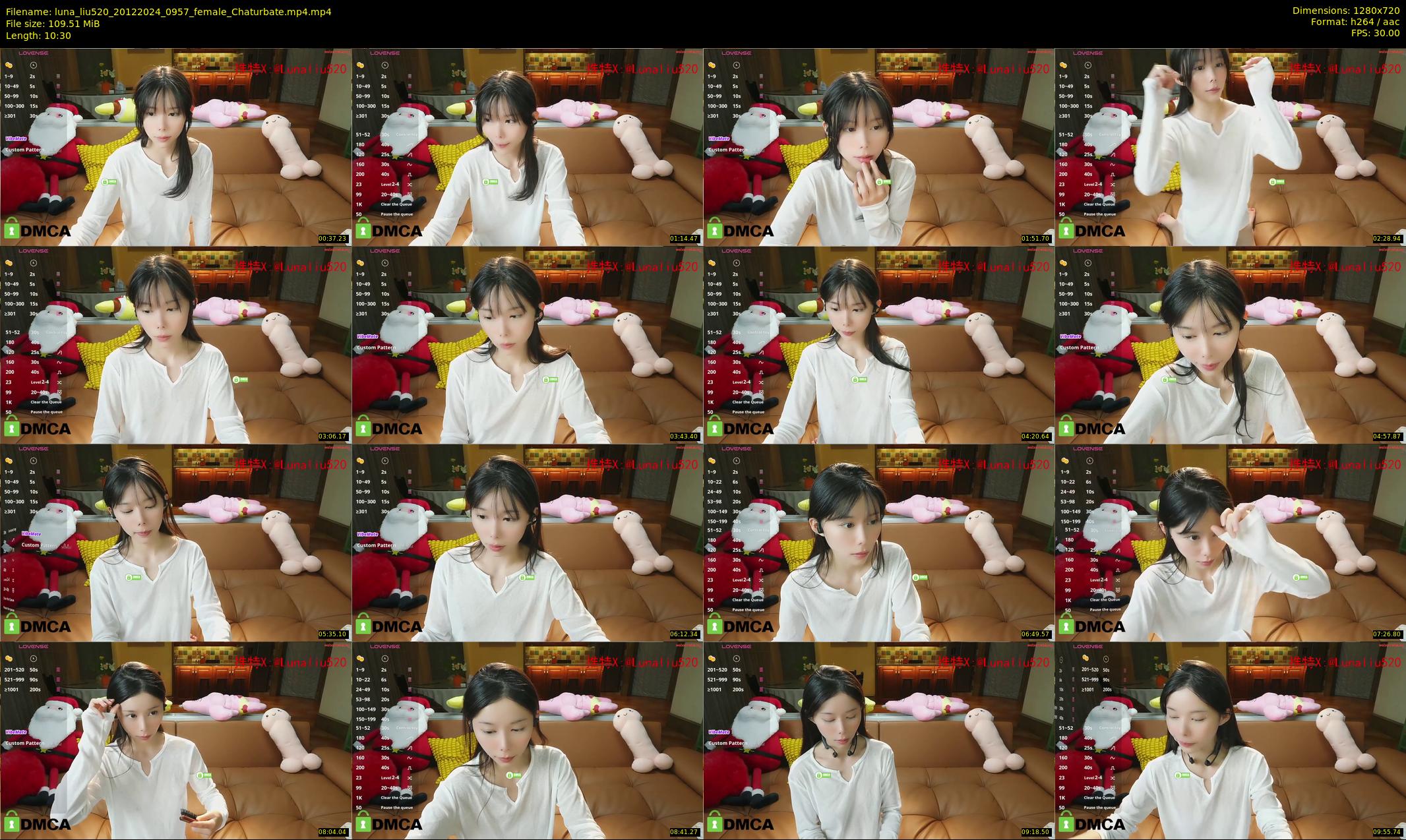 luna_liu520 — 11 minute Chaturbate female cam show recording, 720p, Dec 20, 2024