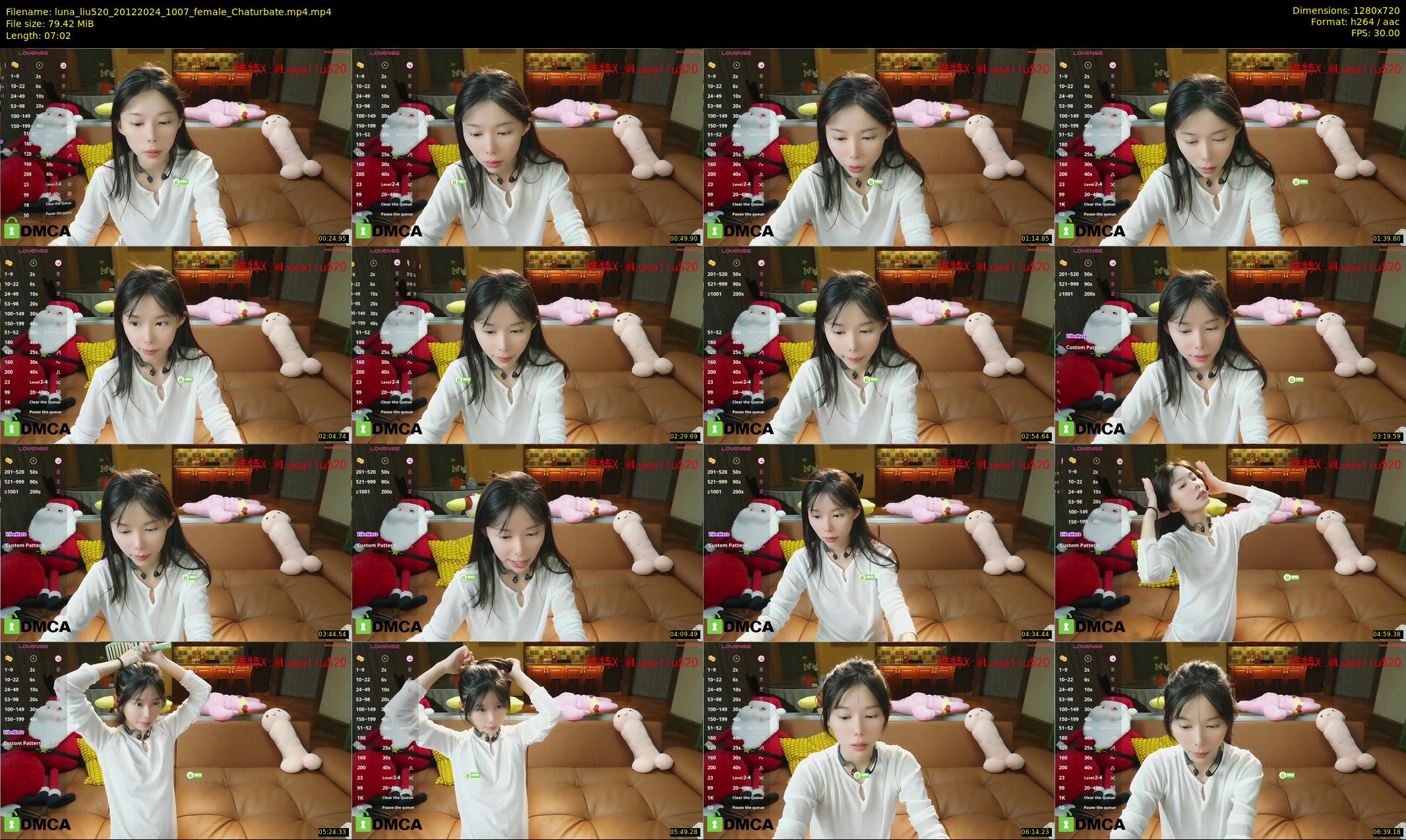 luna_liu520 — 8 minute Chaturbate female cam show recording, 720p, Dec 20, 2024