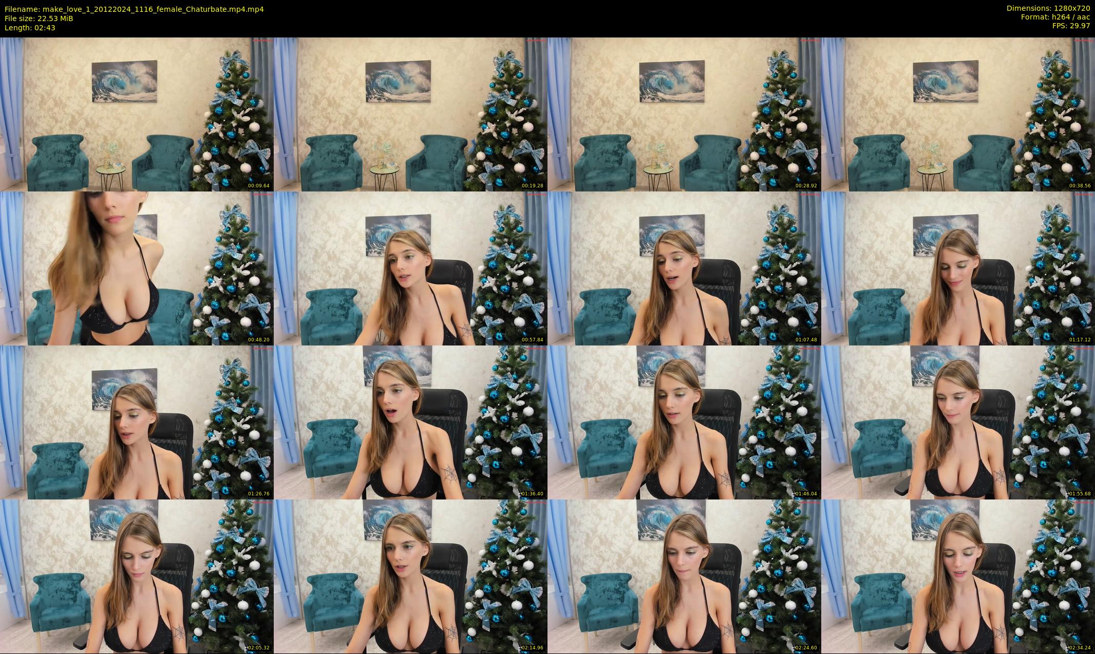 make_love_1 — 3 minute Chaturbate female cam show recording, 720p, Dec 20, 2024