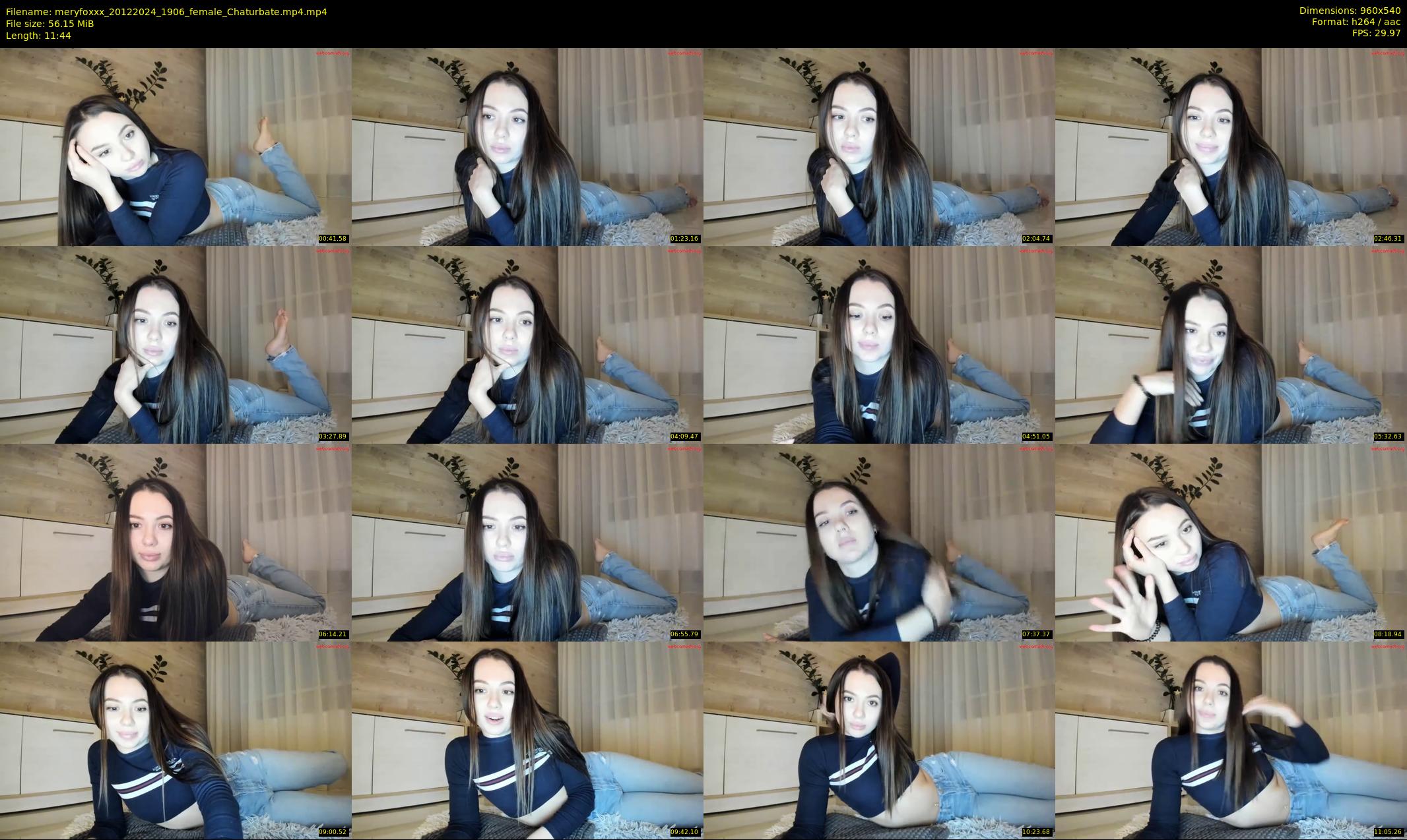 meryfoxxx — 12 minute Chaturbate female cam show recording, 480p, Dec 20, 2024
