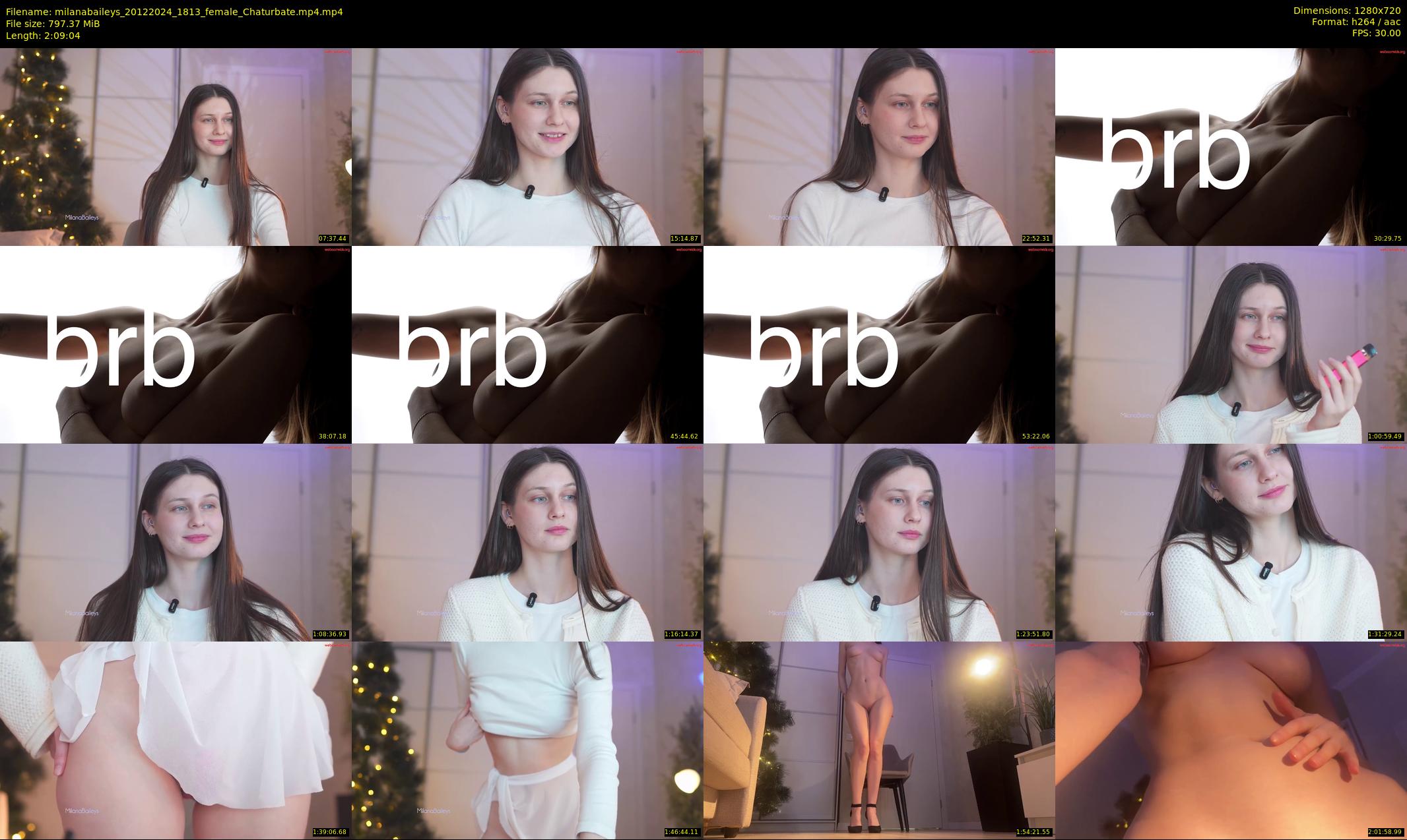 milanabaileys — 130 minute Chaturbate female cam show recording, 720p, Dec 20, 2024