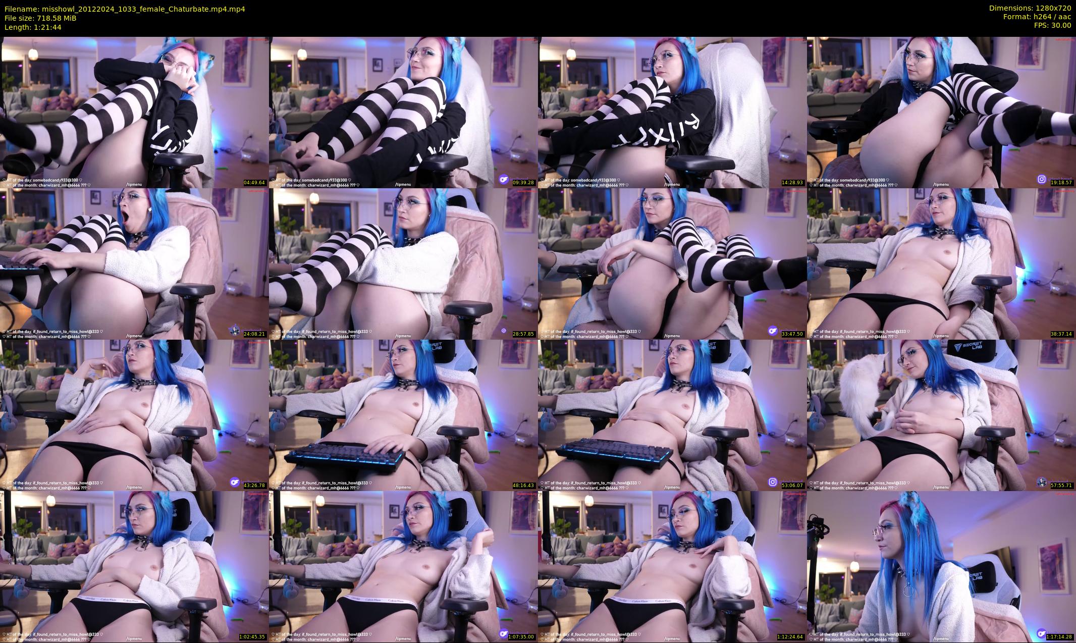 misshowl — 82 minute Chaturbate female cam show recording, 720p, Dec 20, 2024