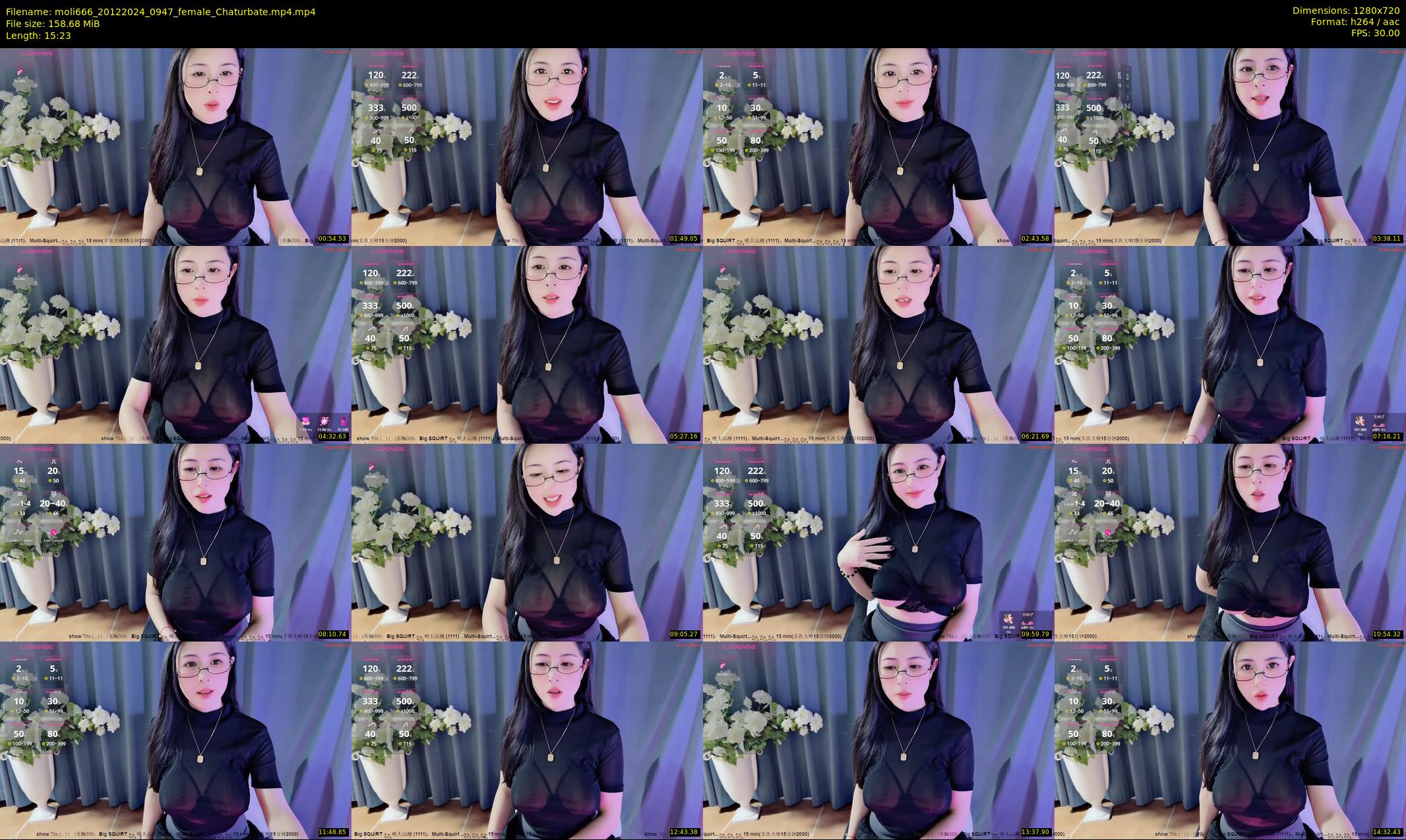moli666 — 16 minute Chaturbate female cam show recording, 720p, Dec 20, 2024