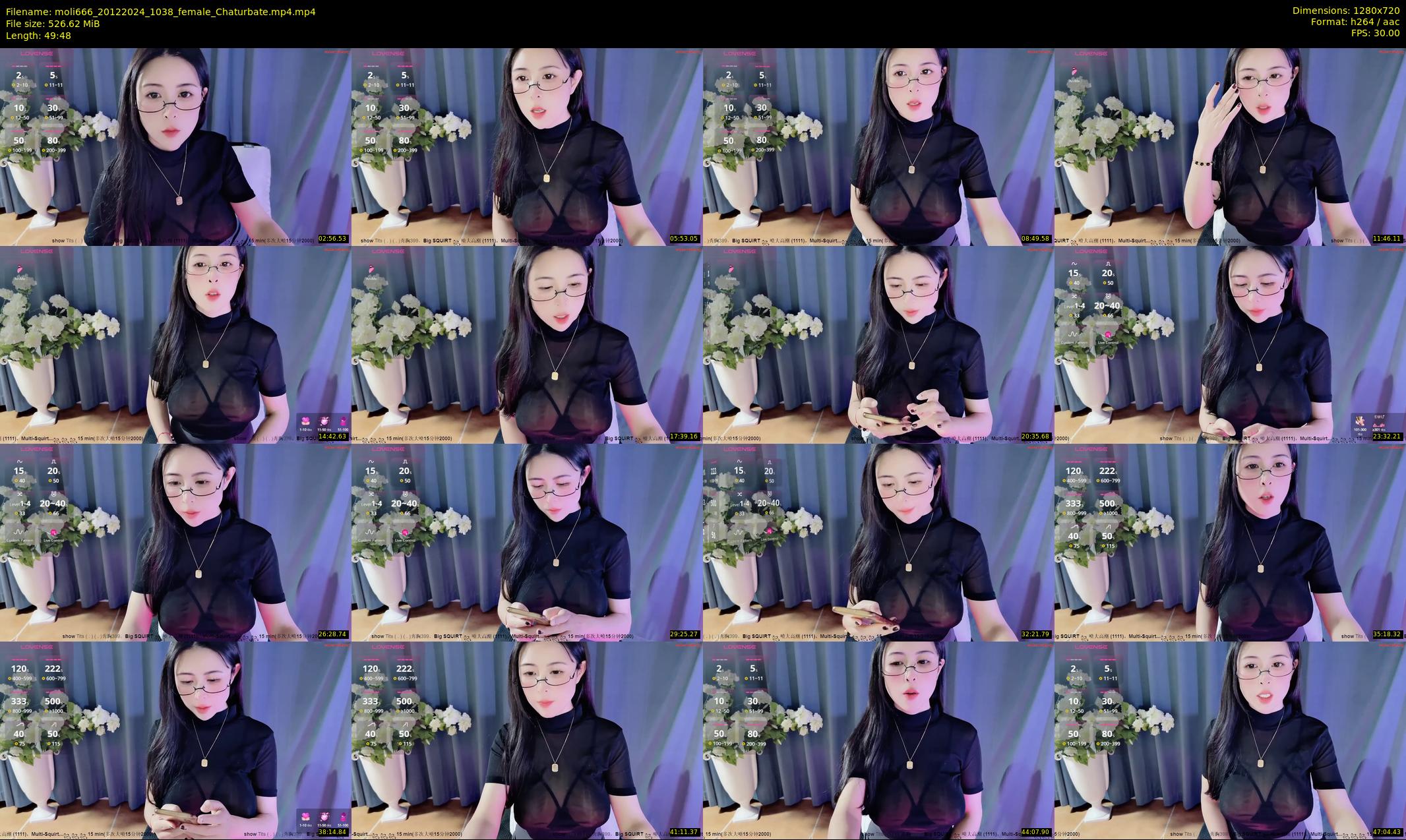 moli666 — 50 minute Chaturbate female cam show recording, 720p, Dec 20, 2024