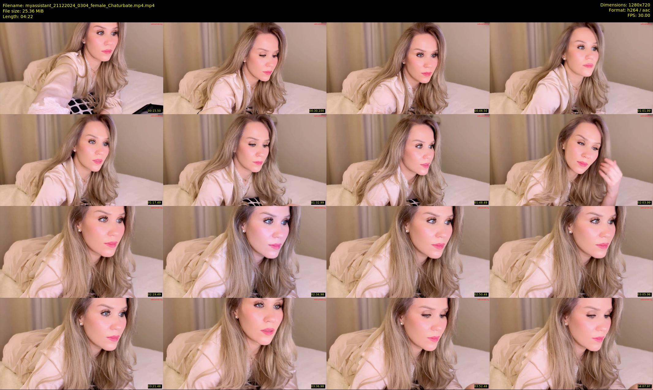myassistant — 5 minute Chaturbate female cam show recording, 720p, Dec 21, 2024